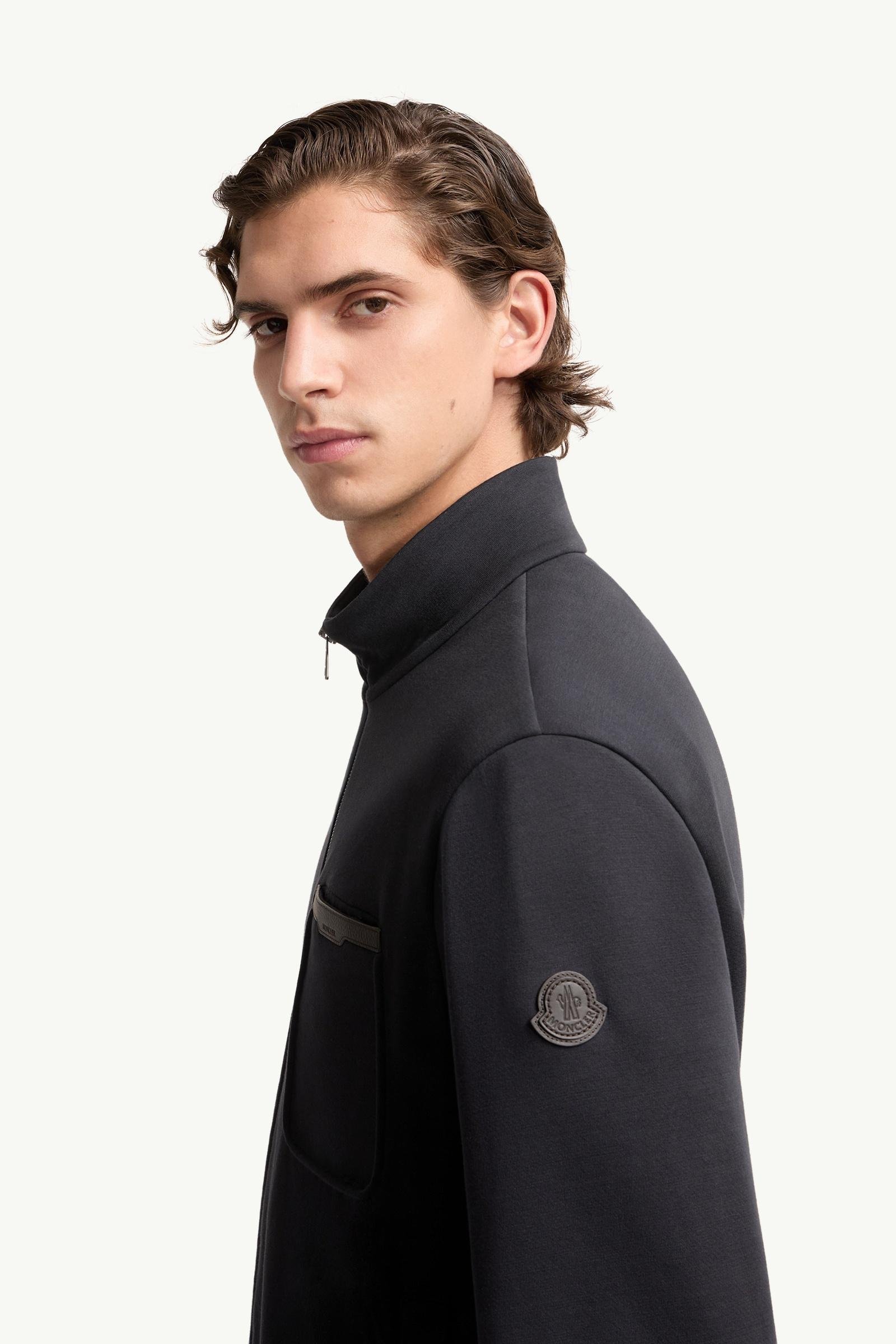 Alternative view of Cotton Blend Zip-Up Sweatshirt