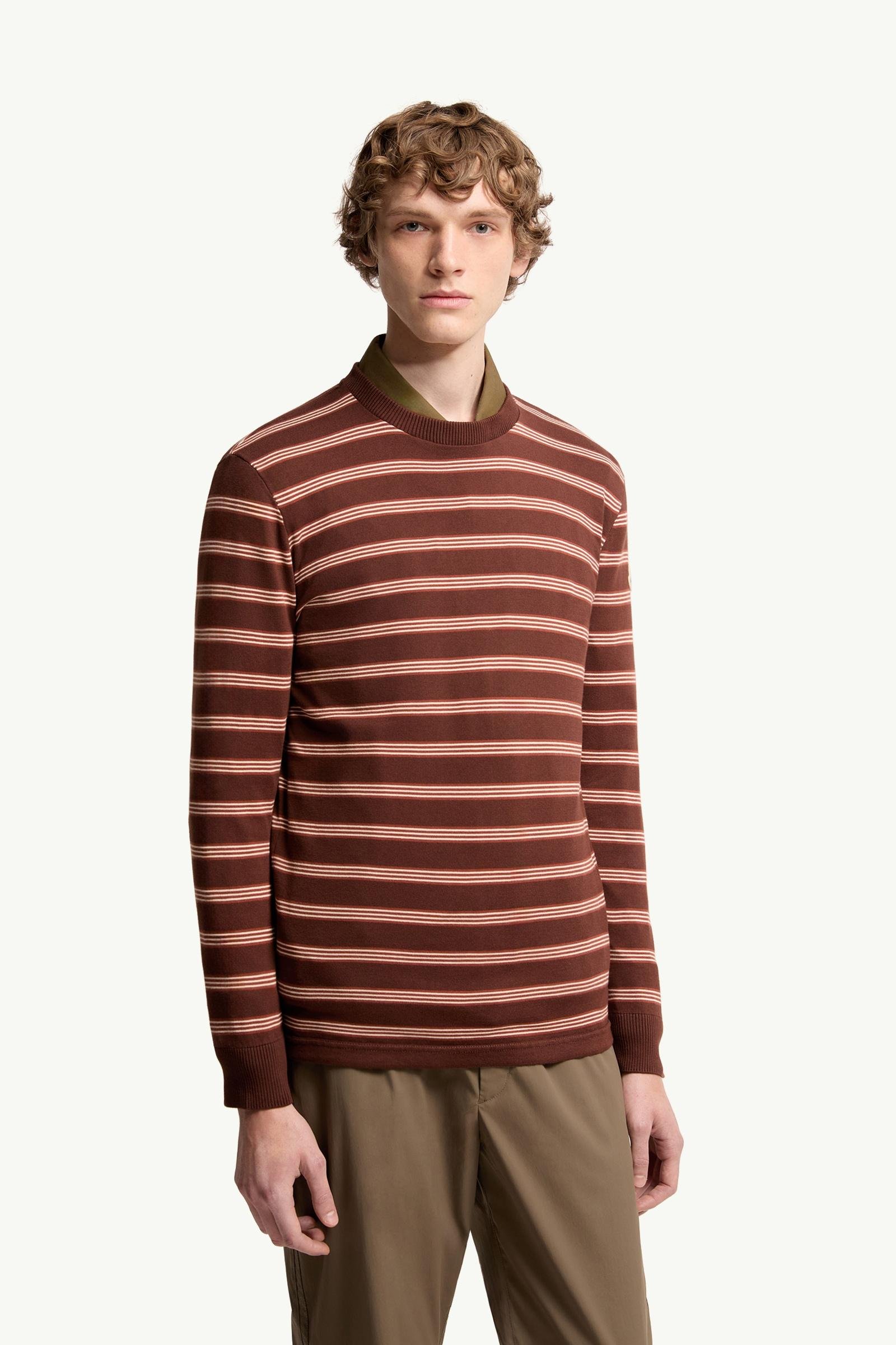 Striped Cotton Sweatshirt - 图片 4