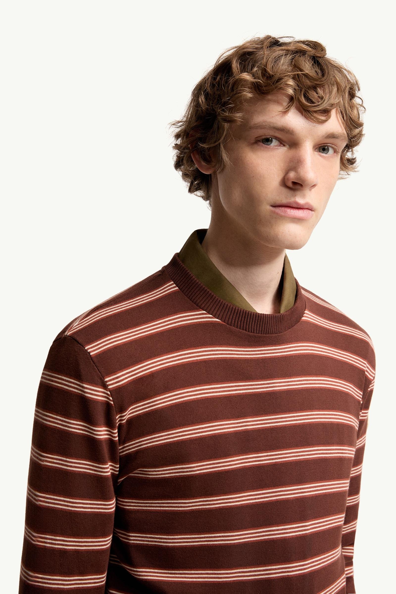 Striped Cotton Sweatshirt - 图片 6