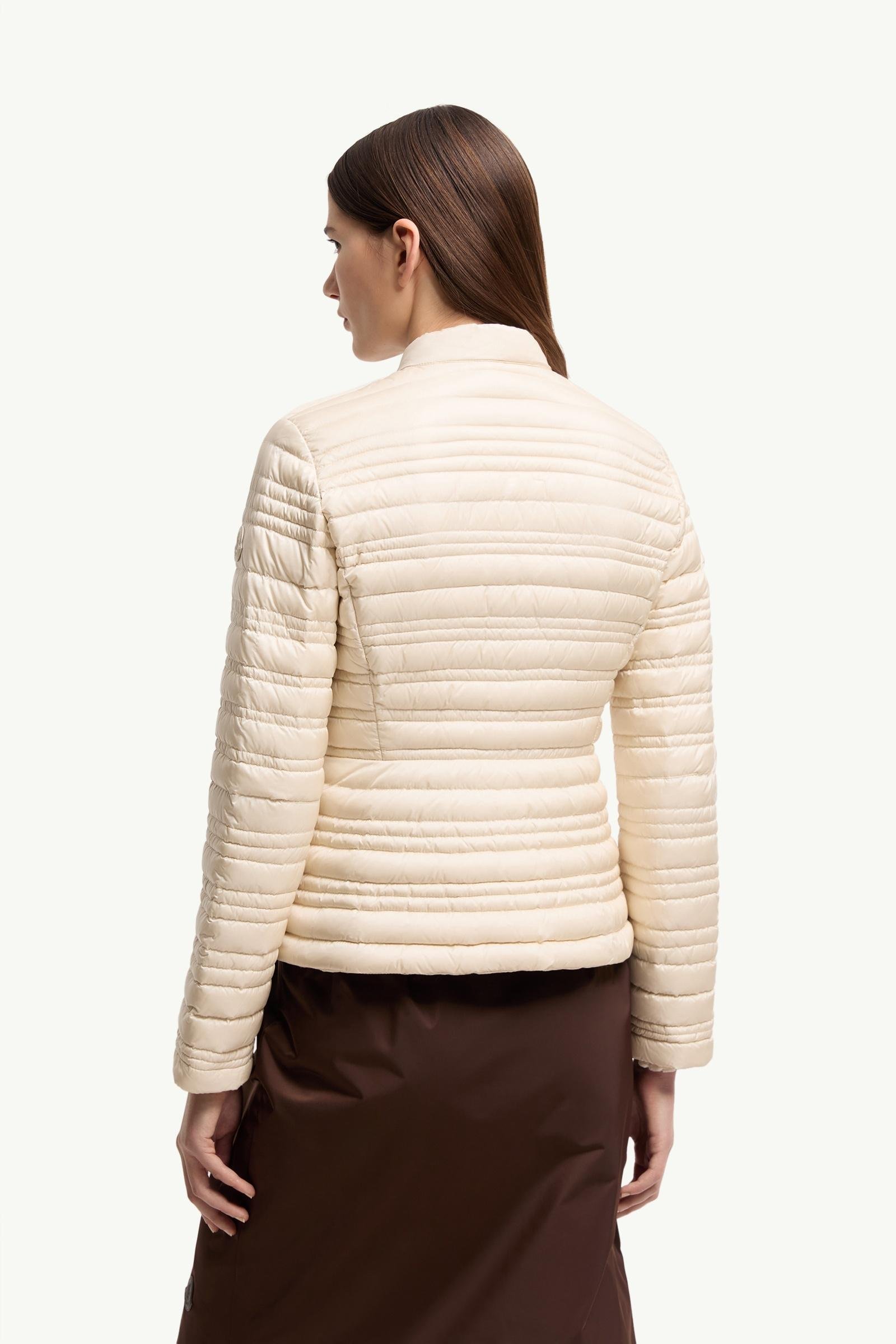 Cataire Striped-Quilted Down-Filled Biker Jacket - 图片 5