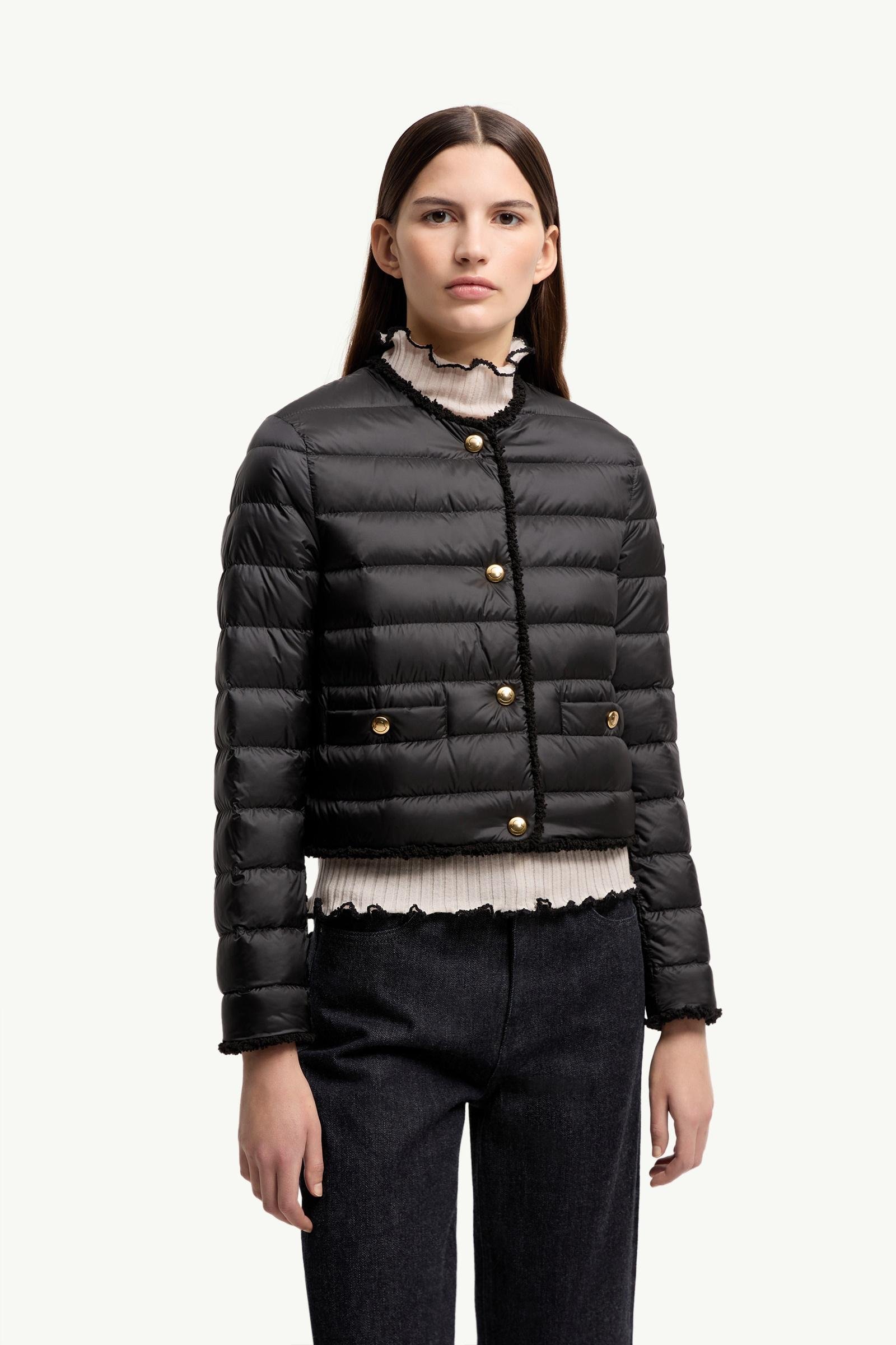 Fleurs Bouclé-Trimmed Short Down Jacket - 图片 4