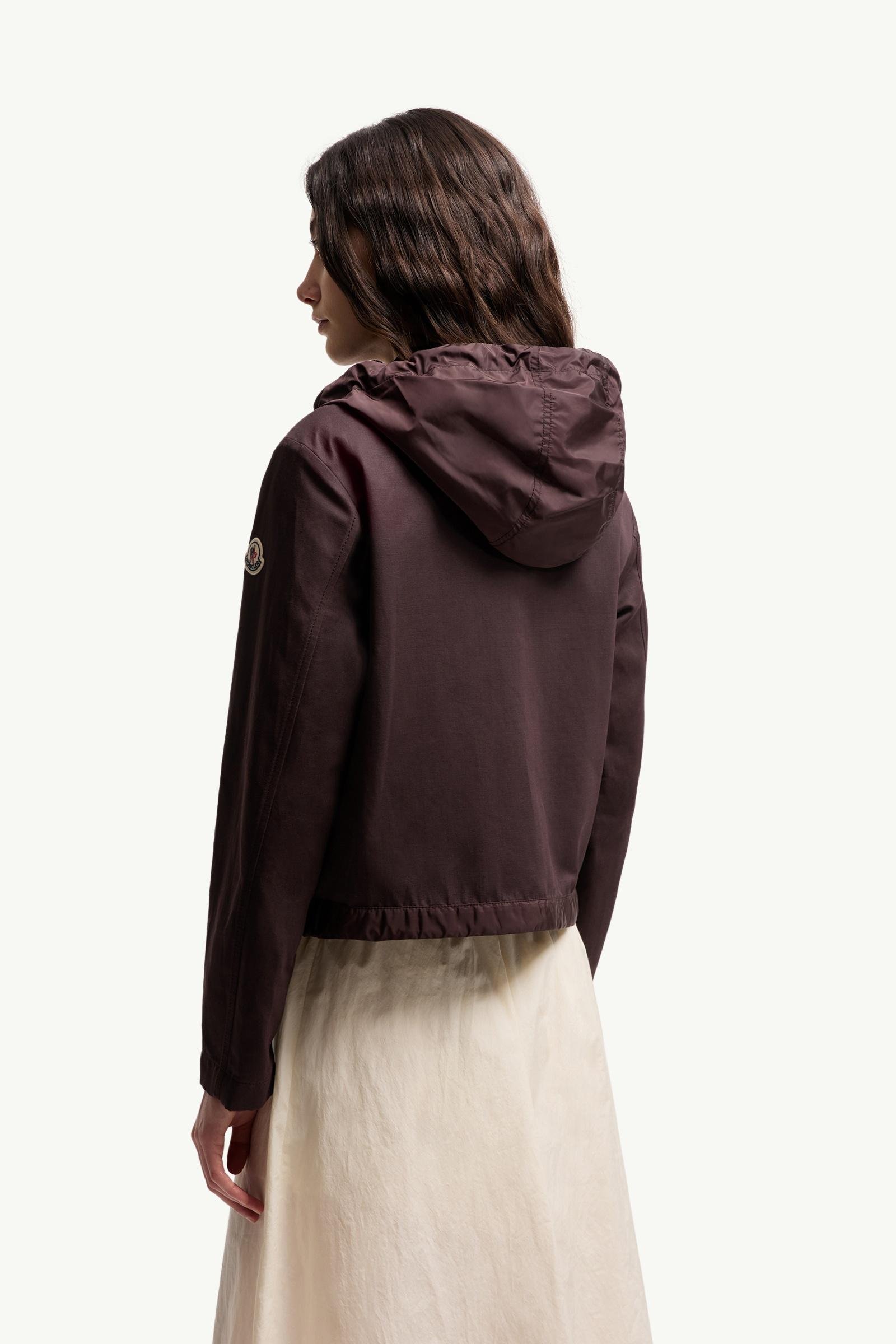 Aconitum Hooded Cotton & Linen Blend Shirt Jacket - 图片 5
