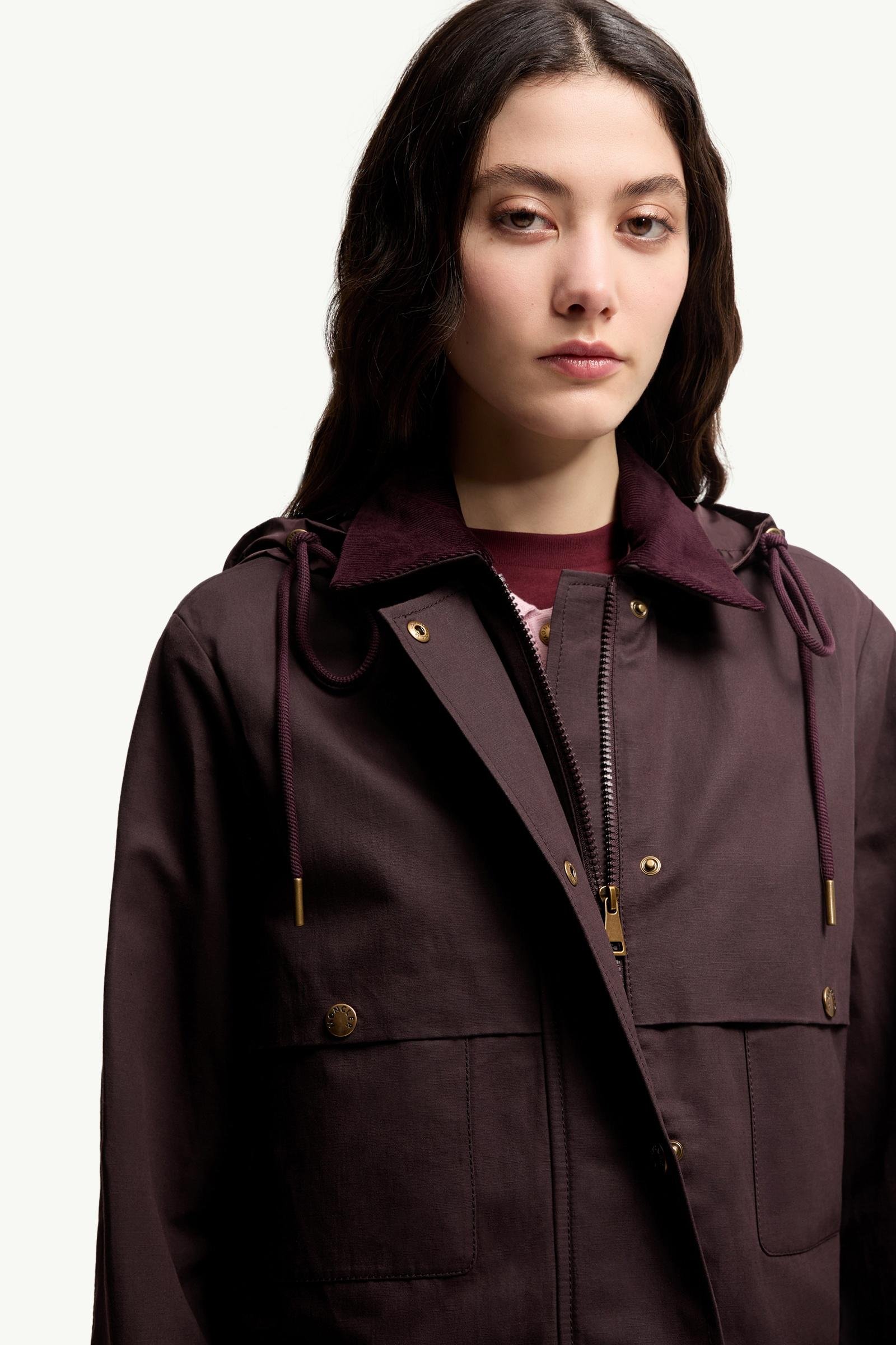 Aconitum Hooded Cotton & Linen Blend Shirt Jacket - 图片 6