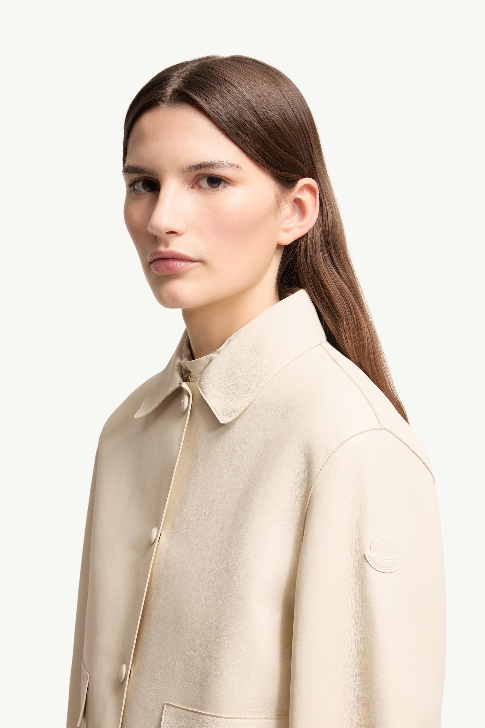 Haricot 3-in-1 Leather Down Shirt Jacket - 图片 2