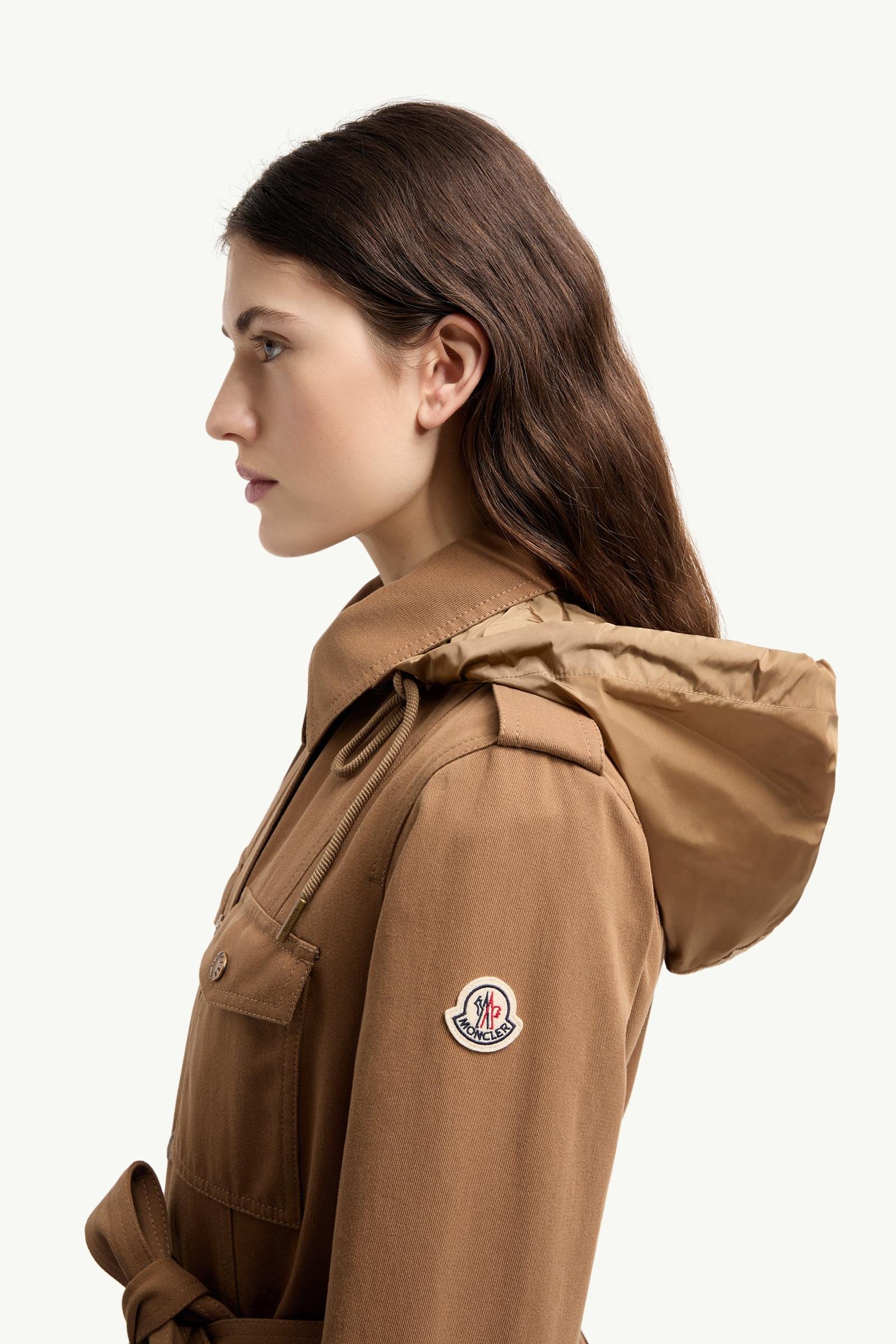 Alternative view of Centaurea Hooded Gabardine Field Jacket