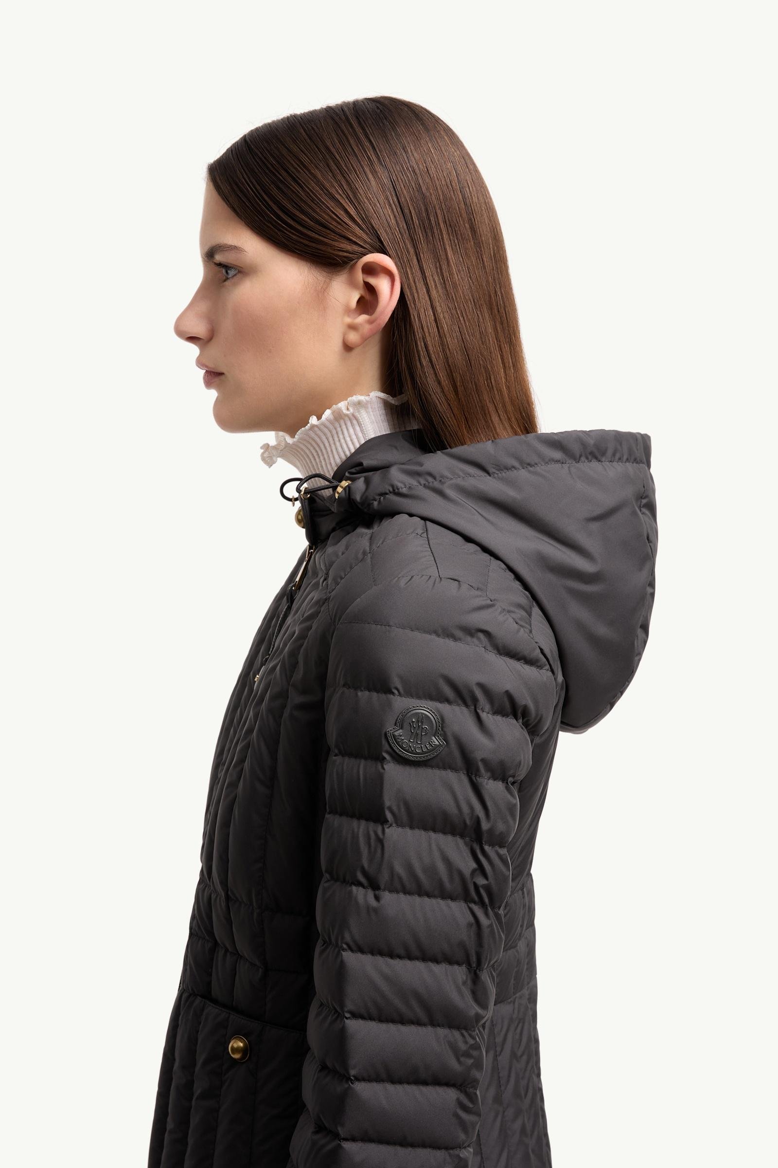 Alternative view of Menthelong Vertical-Quilted Hooded Down Jacket