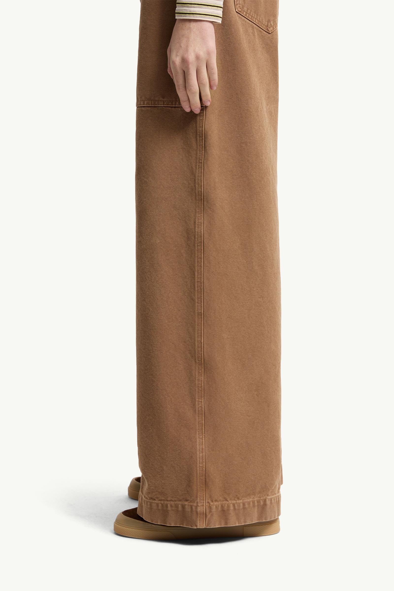Alternative view of Leather Logo Cotton Trousers