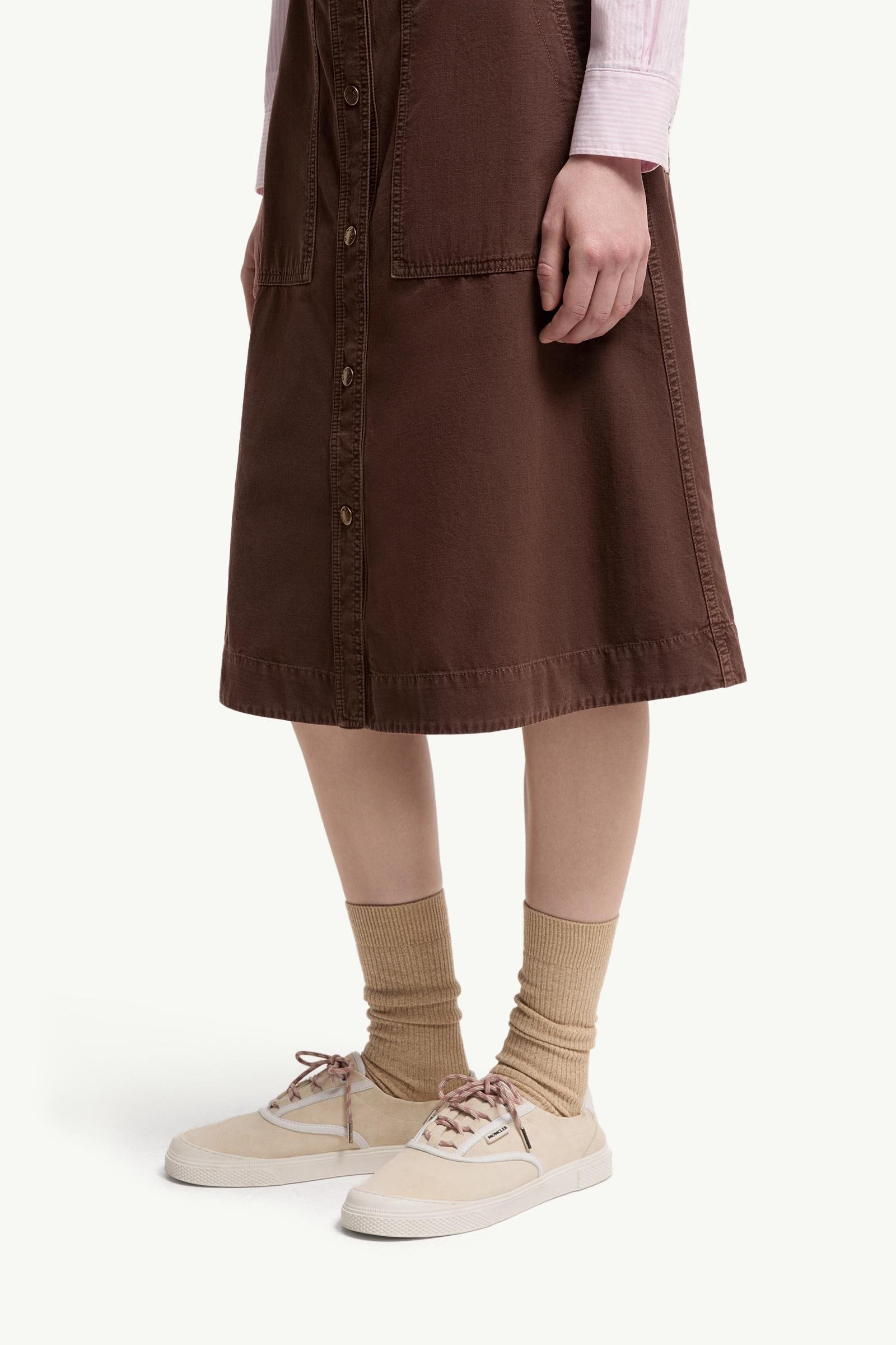 Alternative view of Belted Knee-Length Cotton Skirt