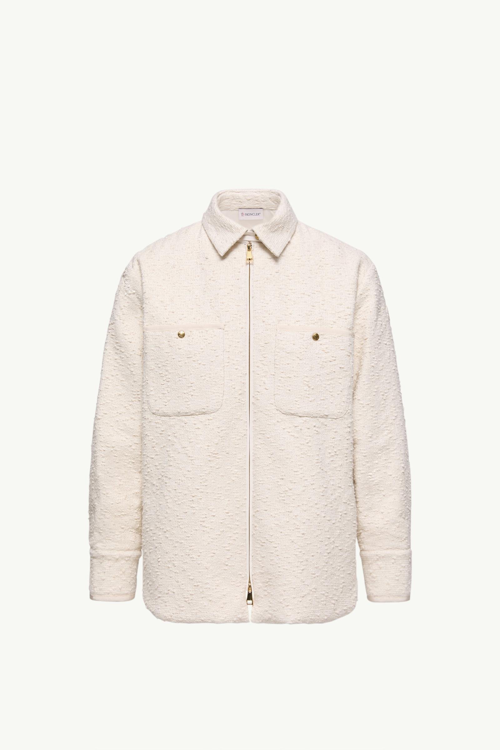 Cotton Blend Bouclé Down Shirt Jacket - 图片 3