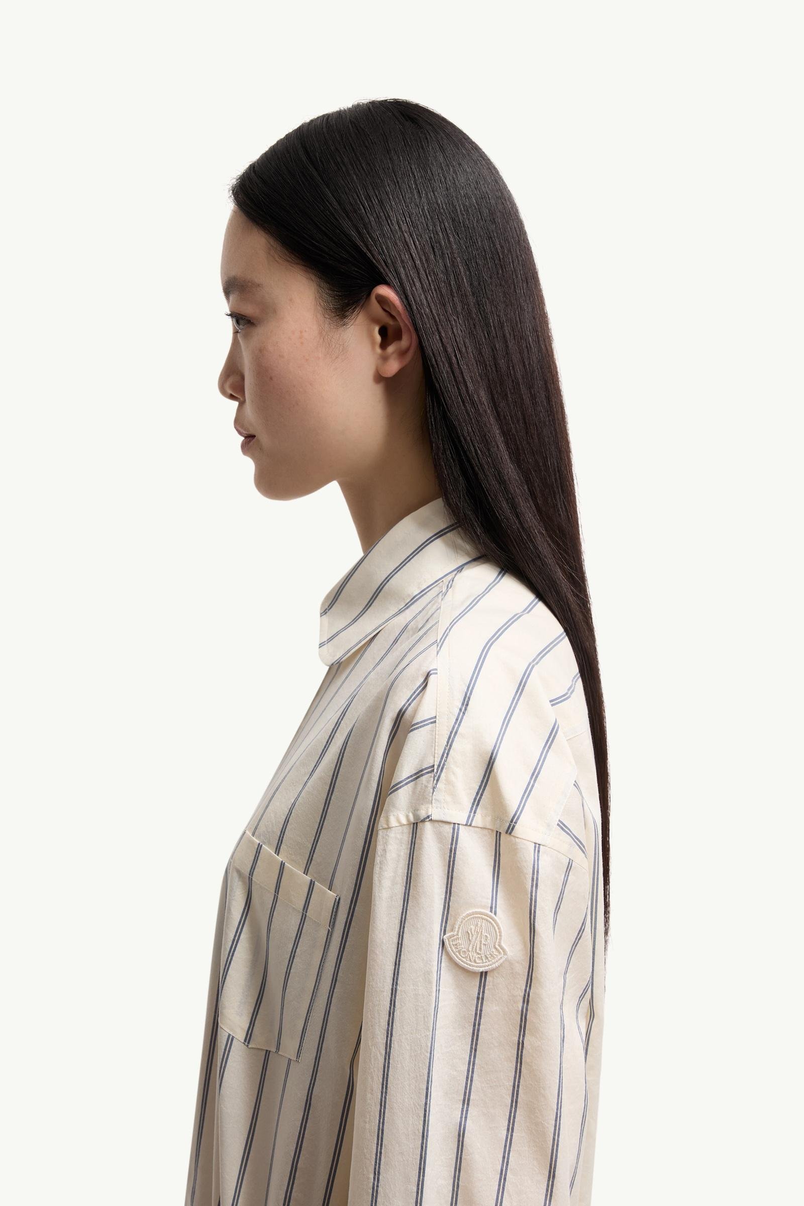 Alternative view of Striped Cotton & Silk Long Sleeve Shirt