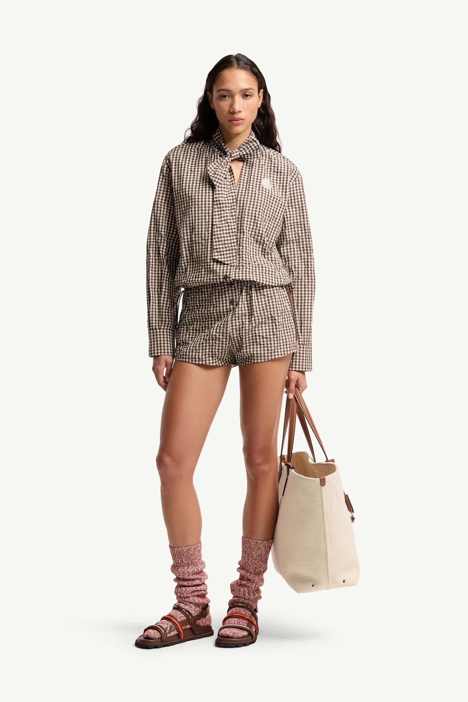 Vichy Romper with Bow