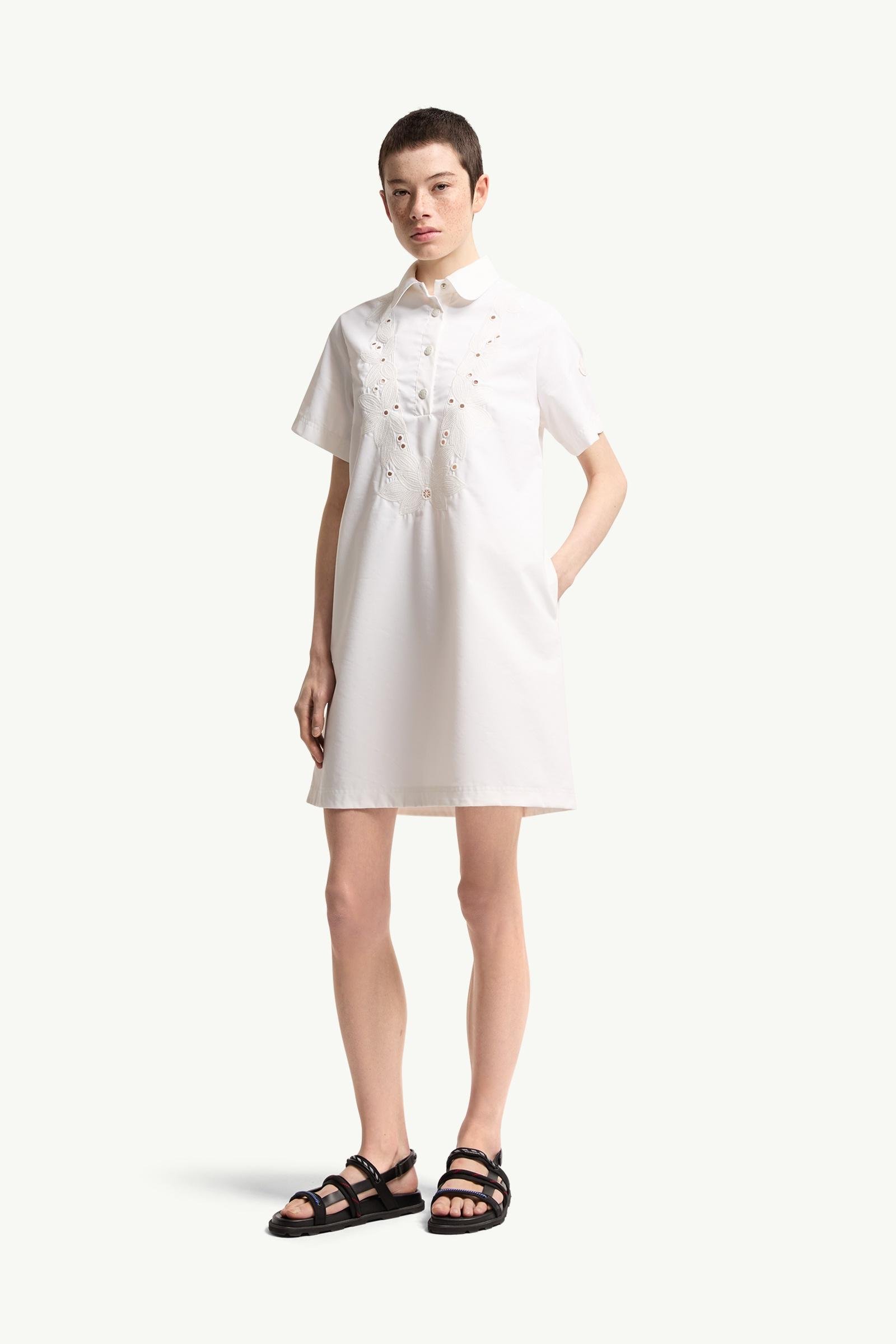 Embroidered Shirt Dress