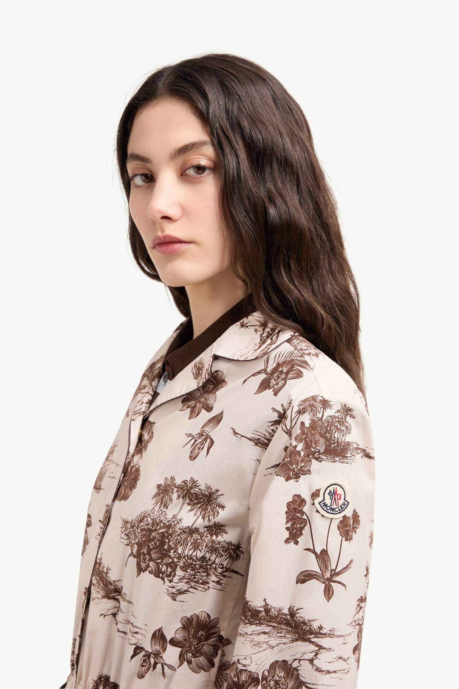 Alternative view of Floral Knee Length Shirt Dress