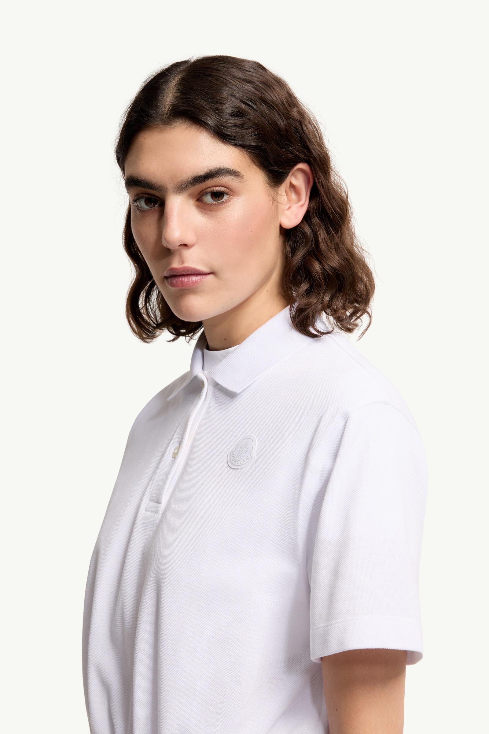 Alternative view of Cropped Cotton Piquet Polo Shirt