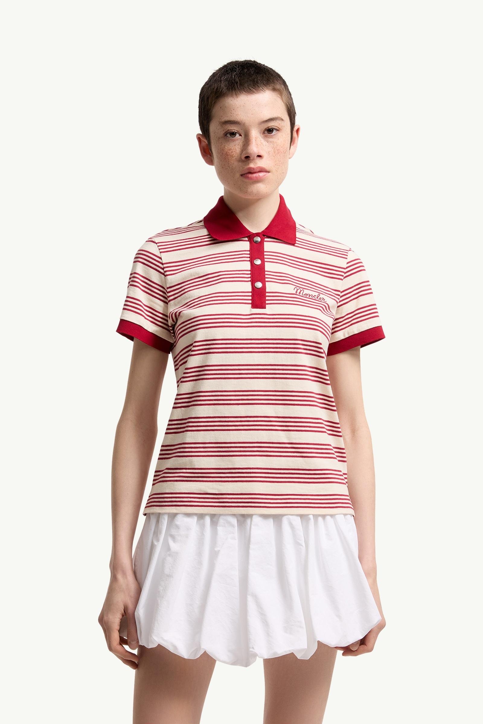 Striped Cotton Polo Shirt - 图片 4