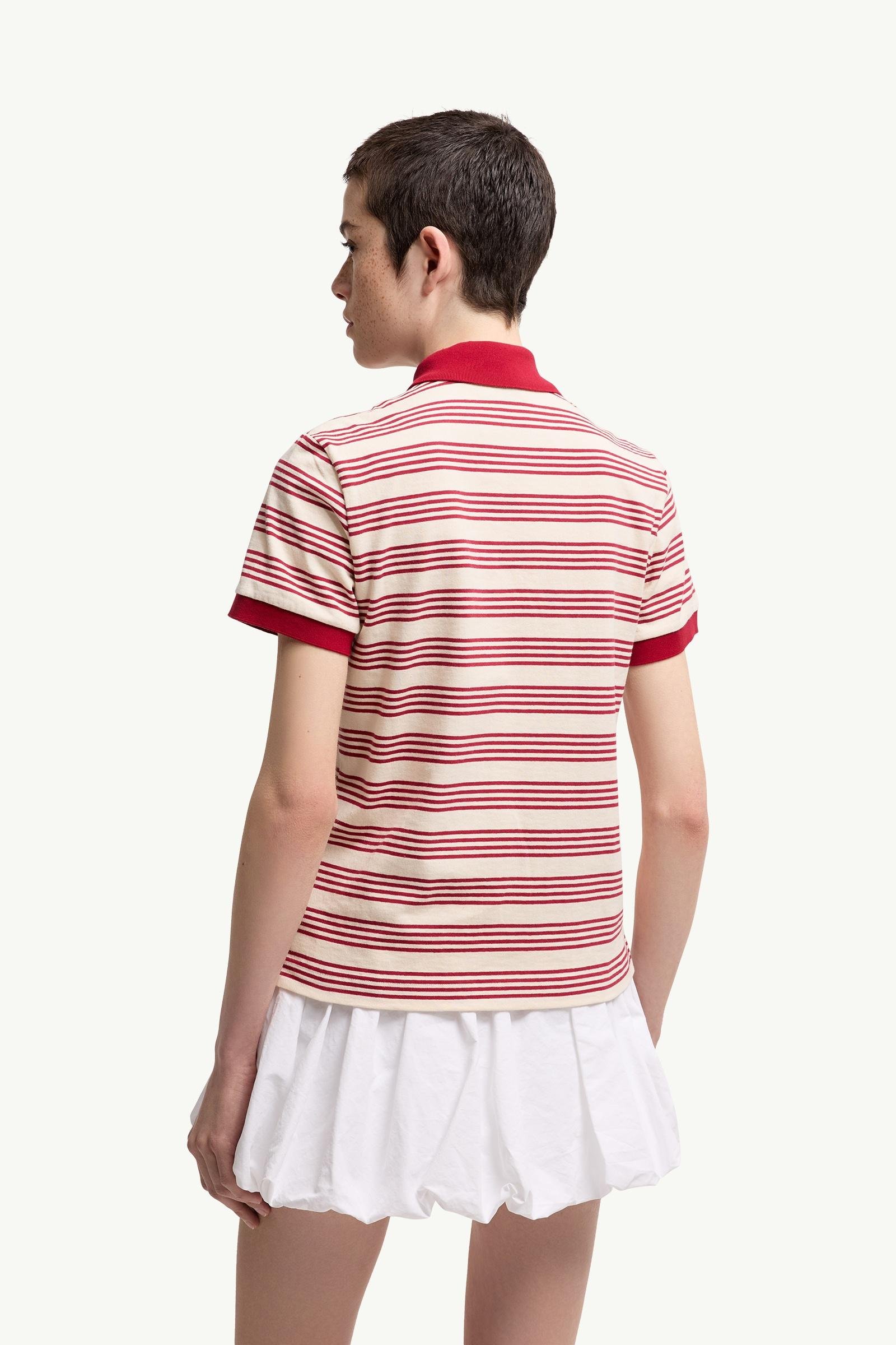 Striped Cotton Polo Shirt - 图片 5