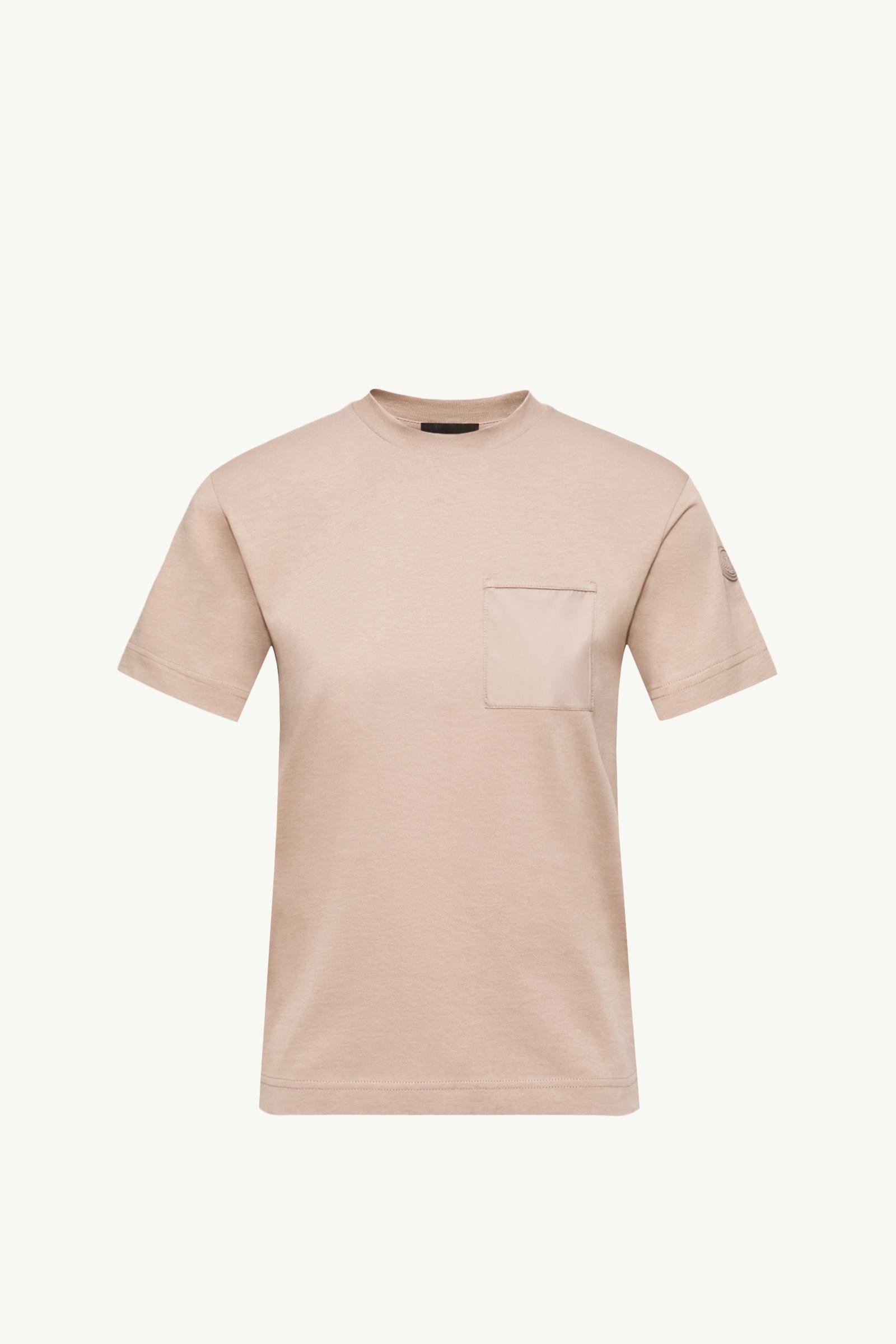 Cotton Jersey T-Shirt with Pleated Pocket - 图片 3