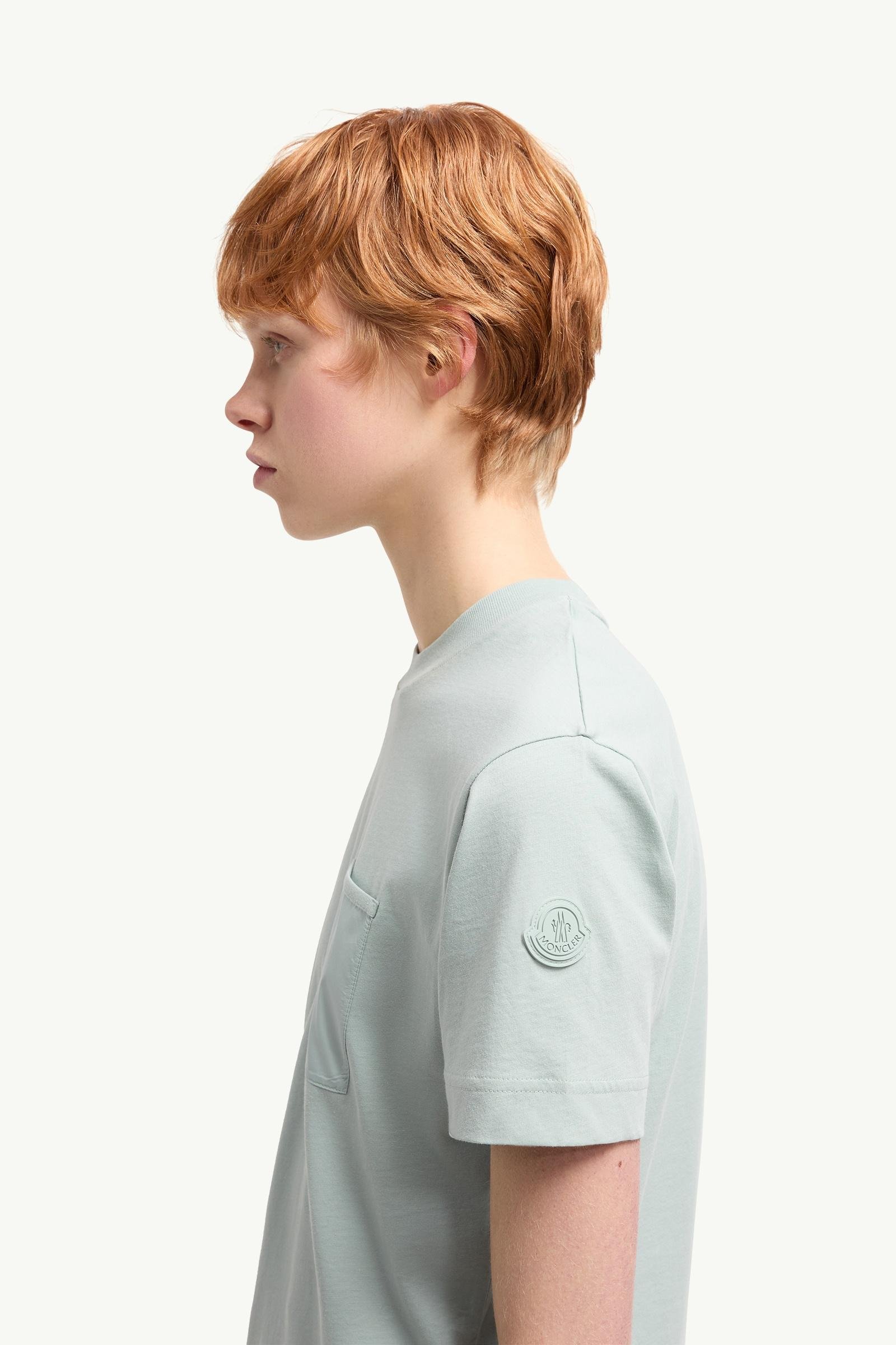Alternative view of Cotton Jersey T-Shirt with Pleated Pocket