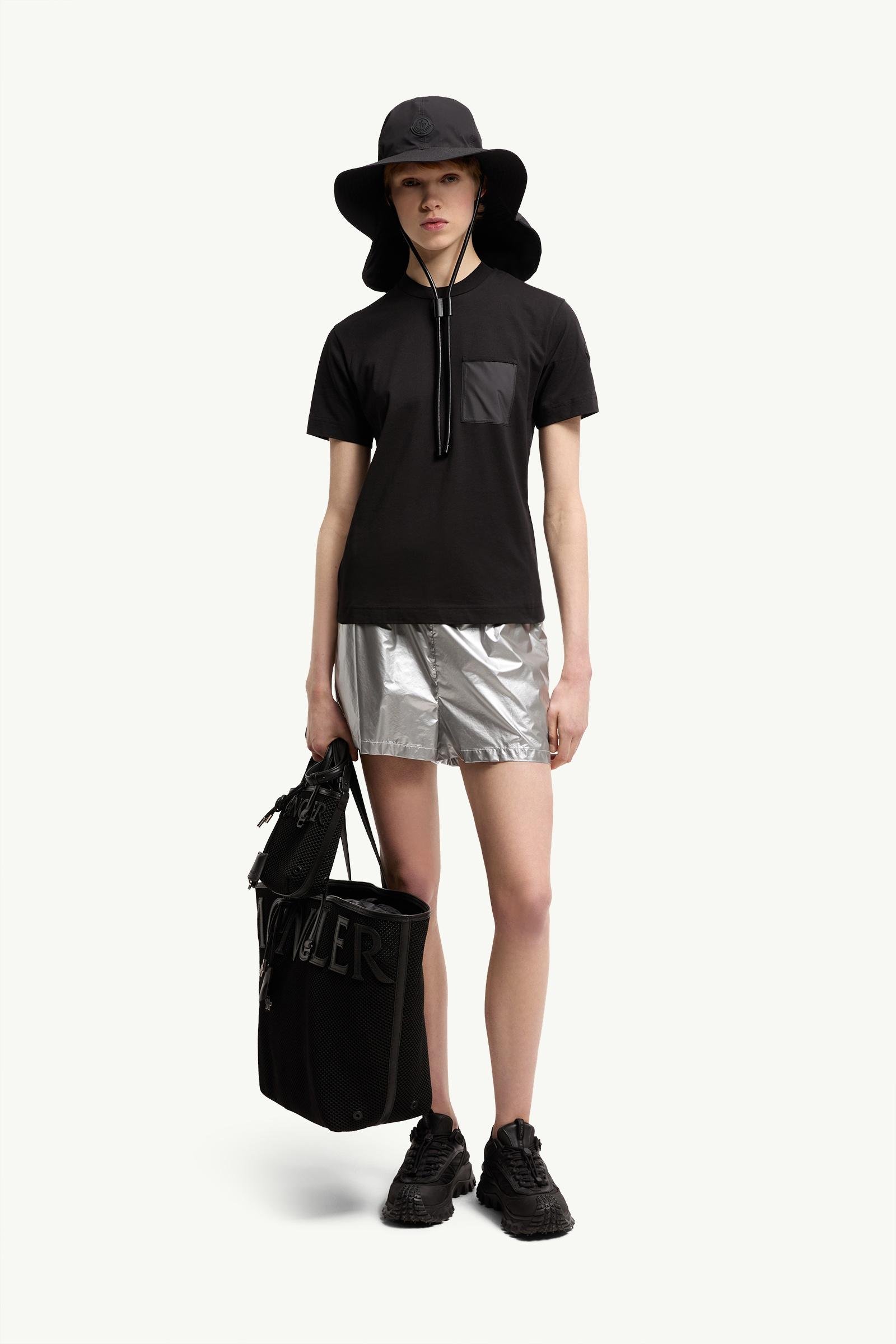 Cotton Jersey T-Shirt with Pleated Pocket