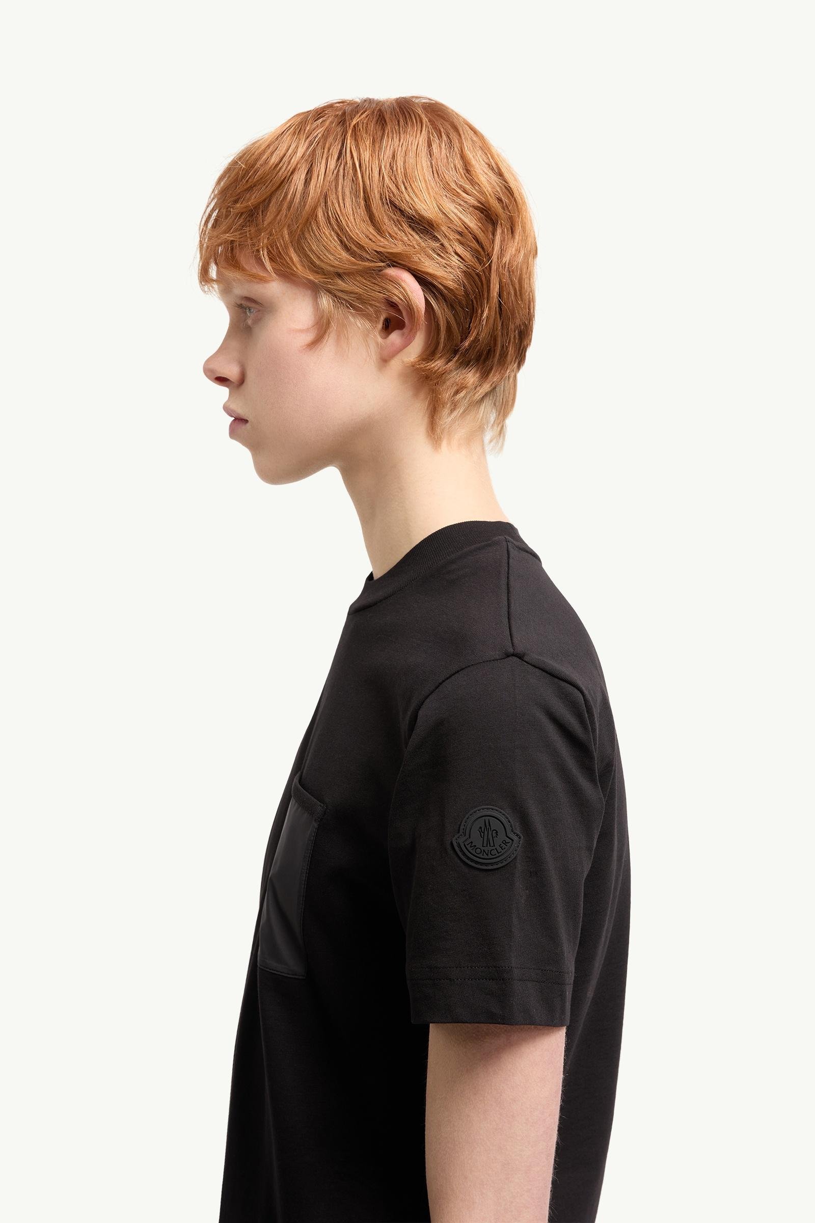 Alternative view of Cotton Jersey T-Shirt with Pleated Pocket