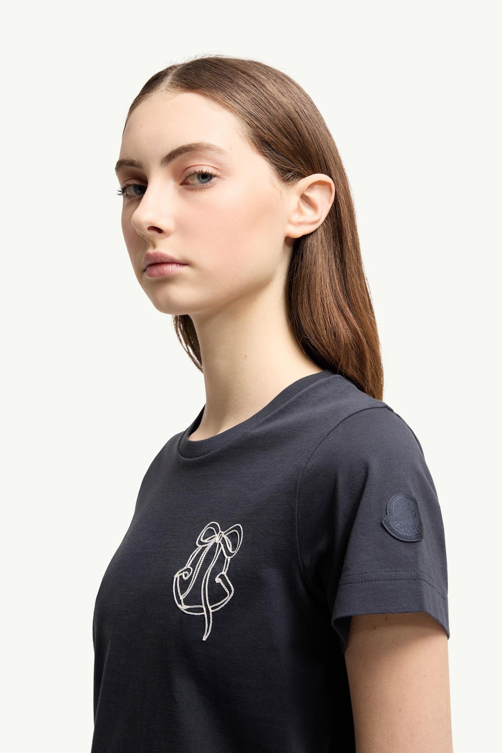 Alternative view of Embroidered Logo Cotton T-Shirt
