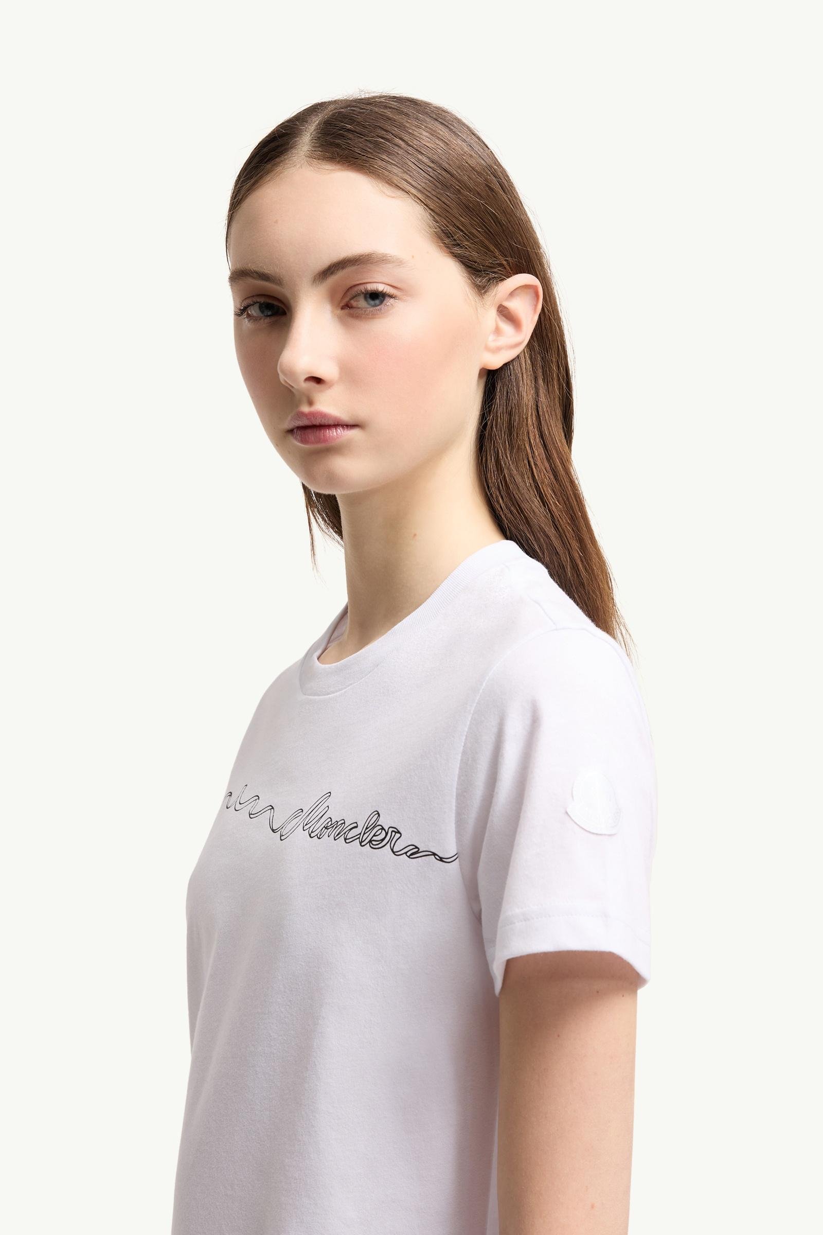Alternative view of Ribbon Logo Cotton T-Shirt