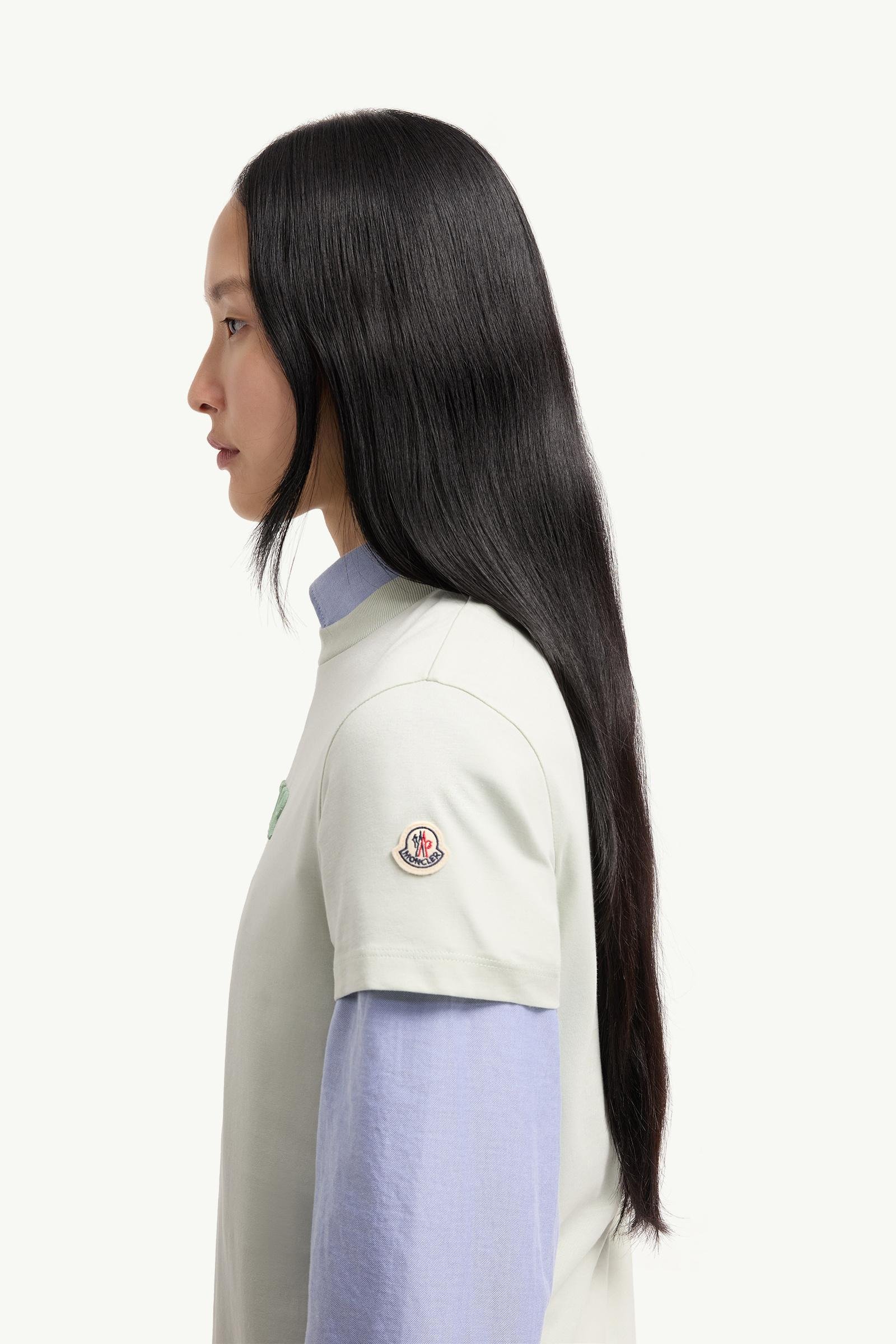 Alternative view of Embroidered Tonal Logo Cotton T-Shirt