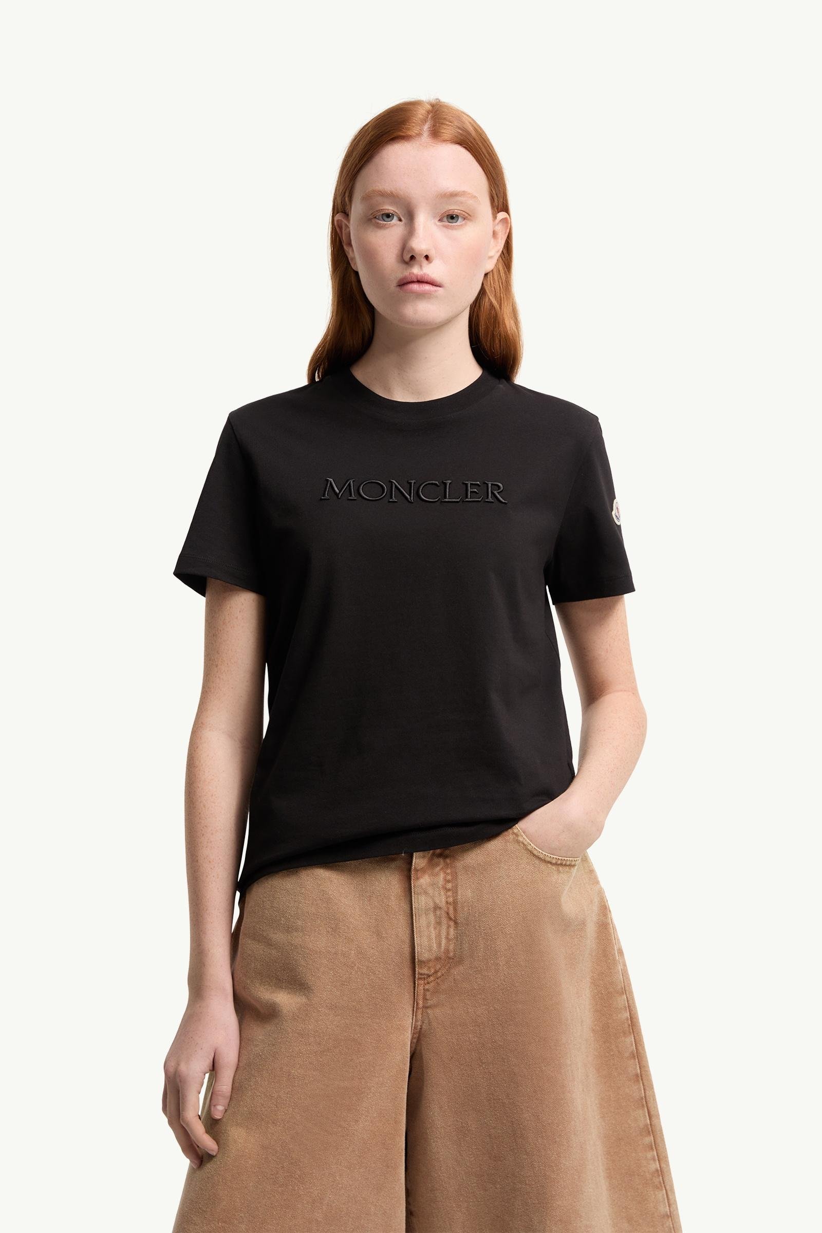 Embroidered Tonal Logo Cotton T-Shirt - 图片 4