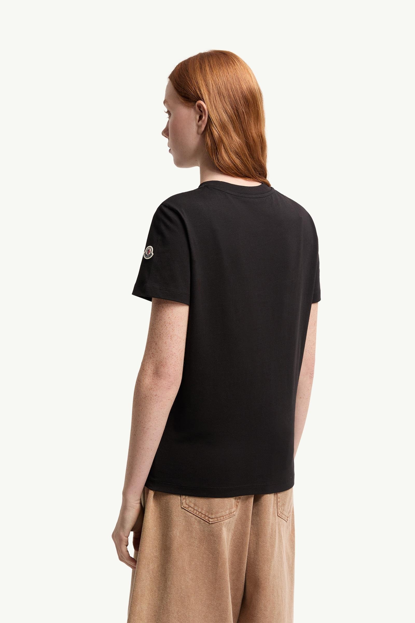 Embroidered Tonal Logo Cotton T-Shirt - 图片 5