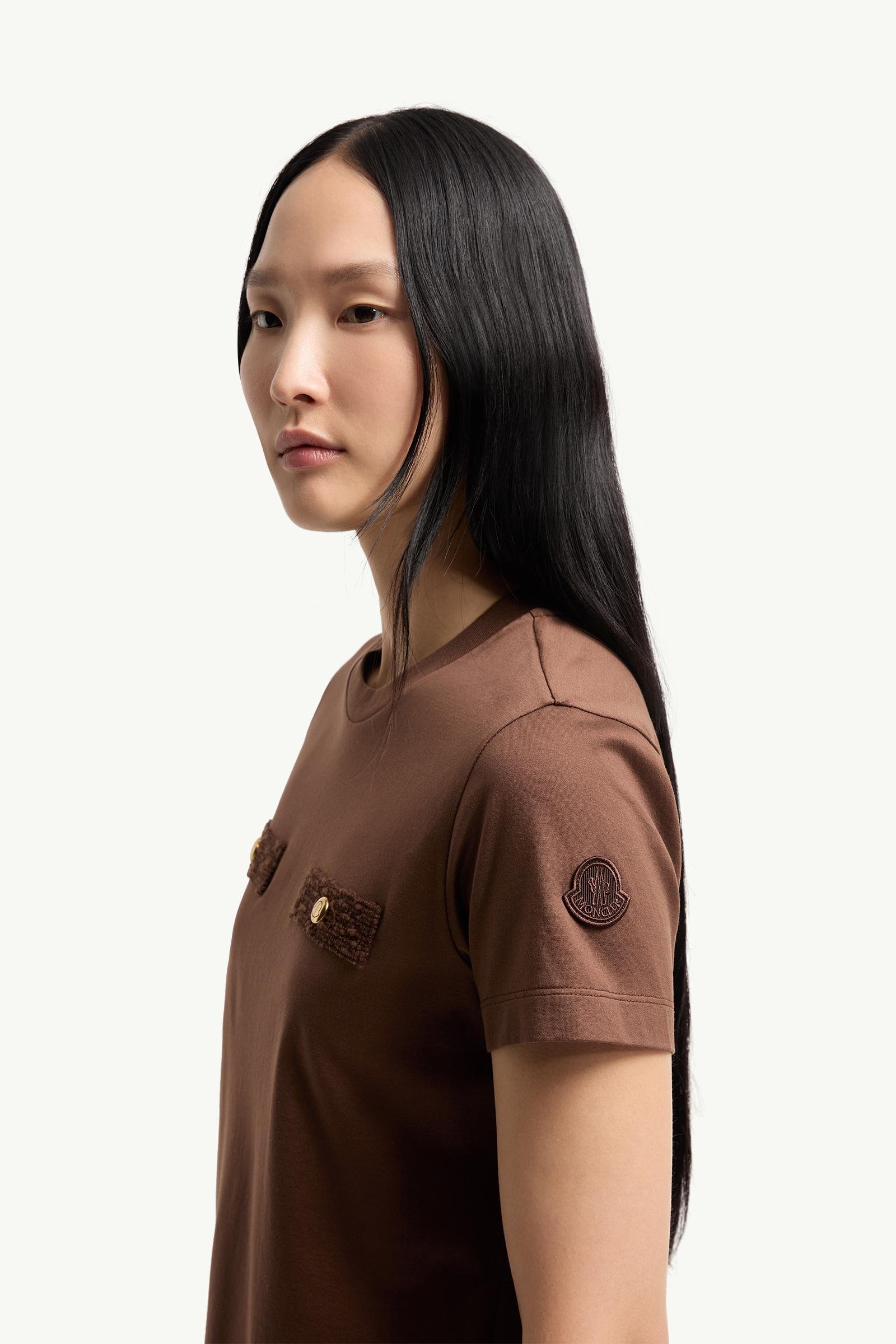 Alternative view of Cotton T-Shirt with Mock Pockets