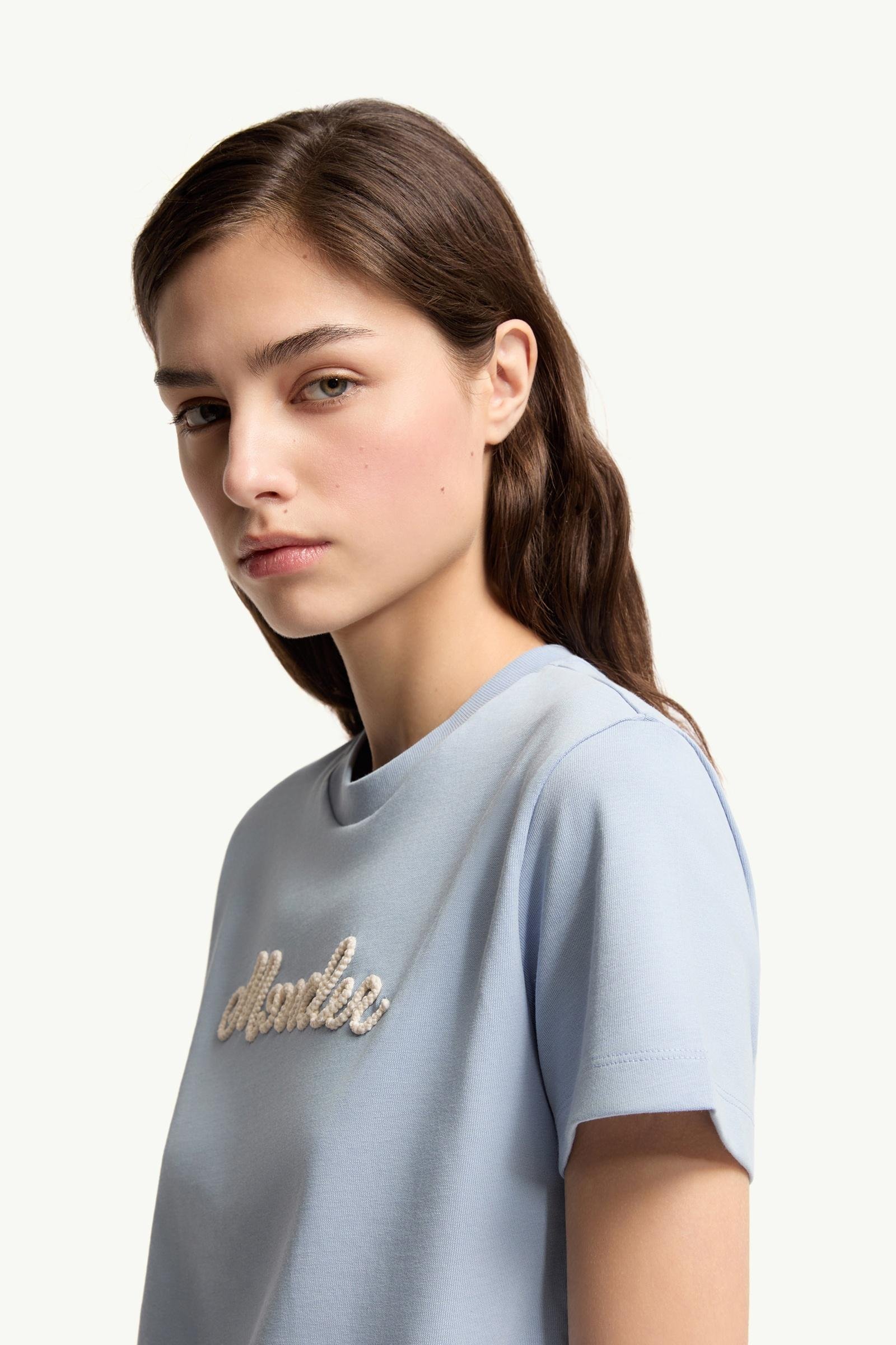 Alternative view of Logo Embroidery Cotton T-Shirt