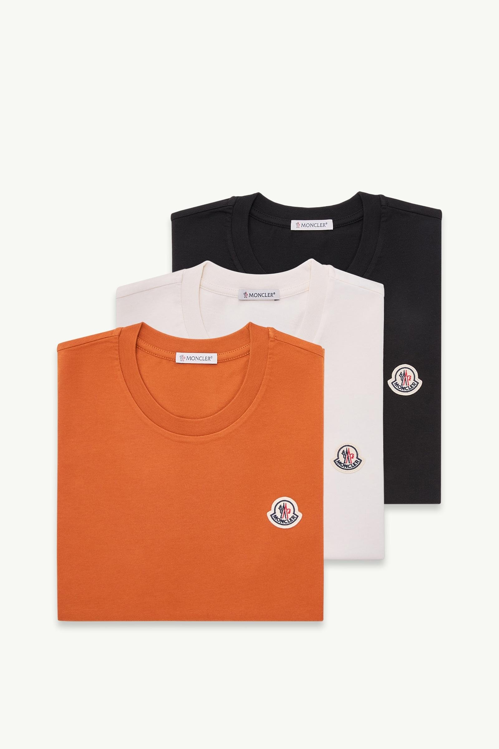 Logo Patch Cotton T-Shirt (Pack of Three) - 图片 3