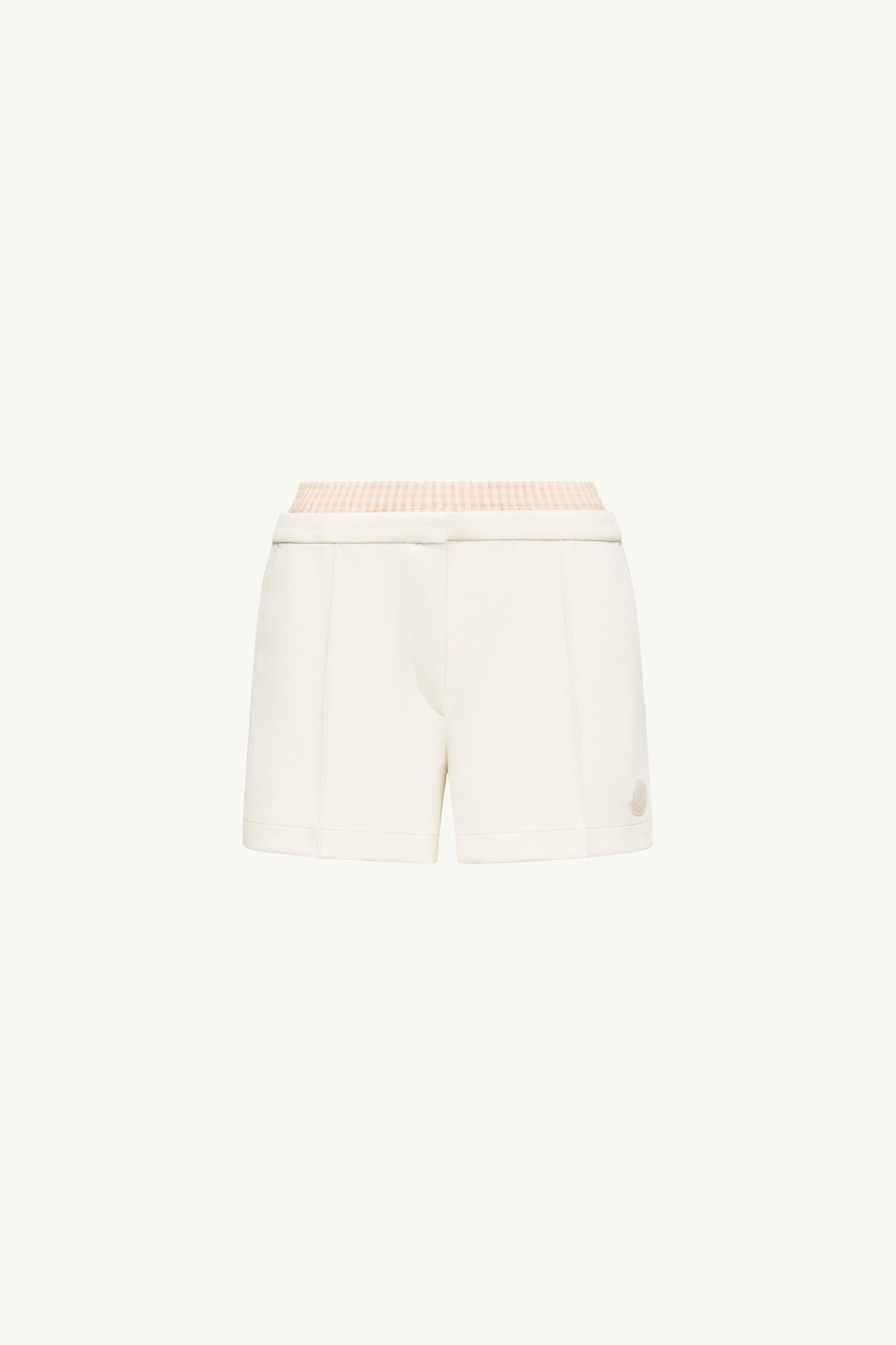 Layered-Effect Vichy Cotton Blend Shorts - 图片 3