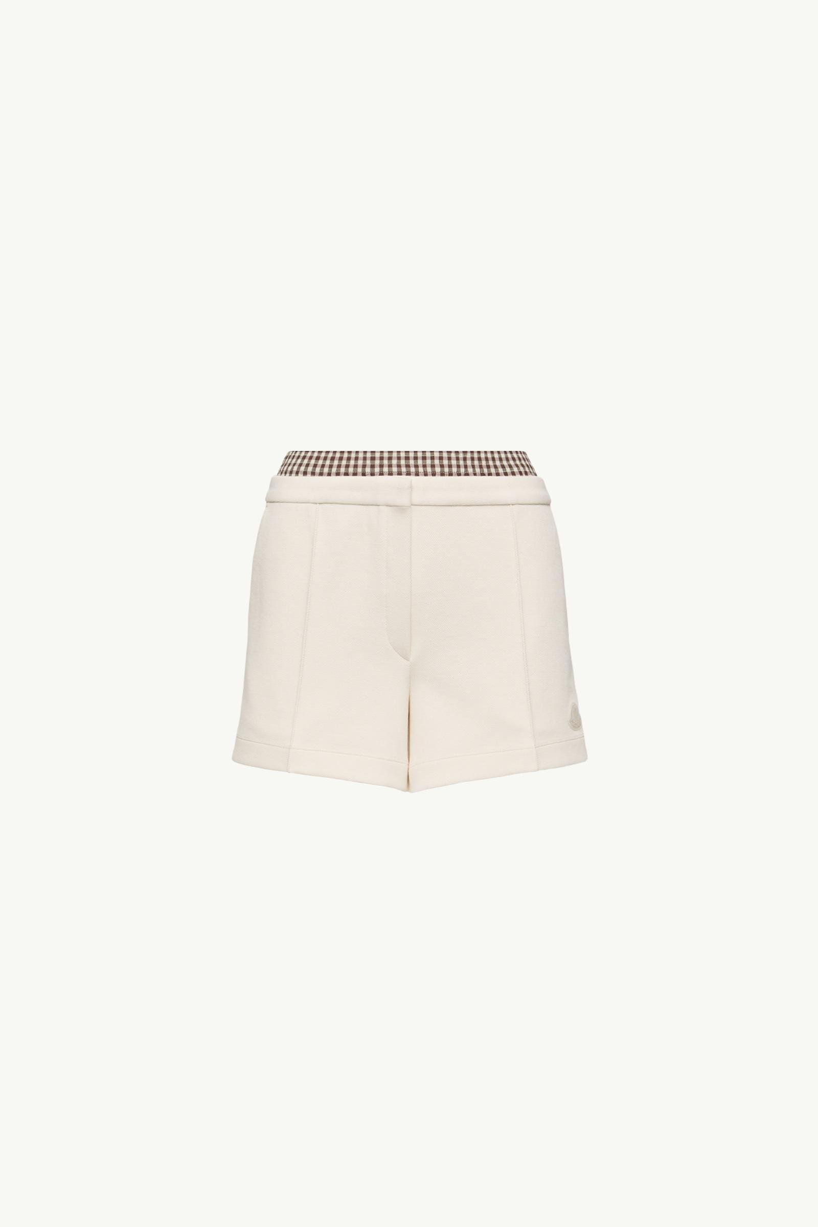 Layered-Effect Vichy Cotton Blend Shorts - 图片 3
