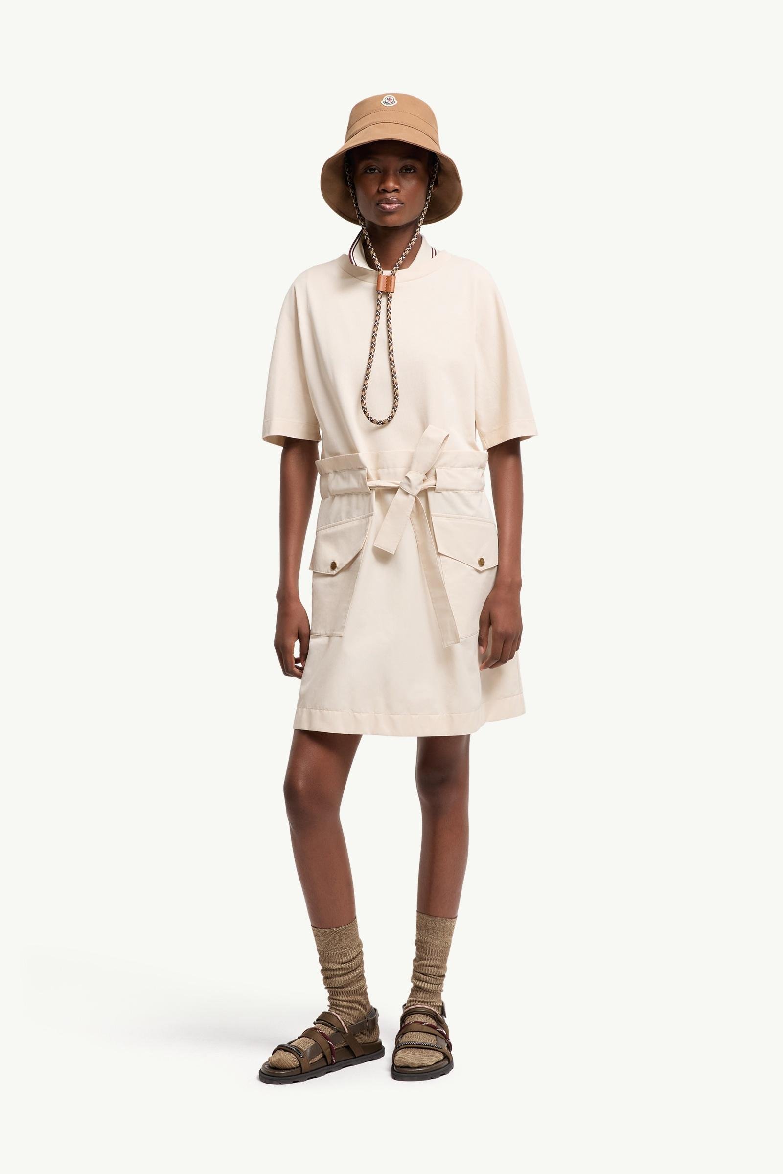 Belted Cotton Mini Dress