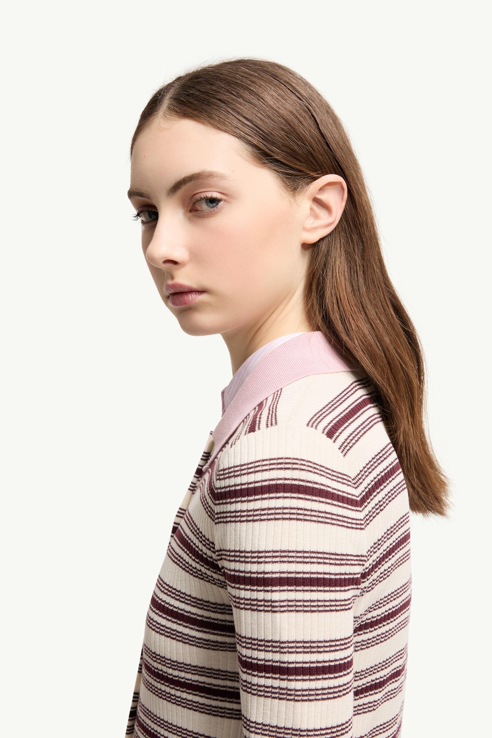 Cotton Crêpe Polo Shirt - 图片 2