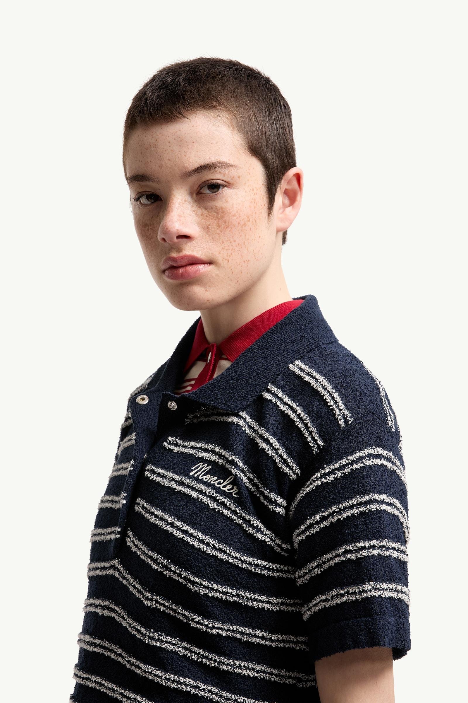 Alternative view of Cotton Blend Bouclé Crêpe Polo Shirt