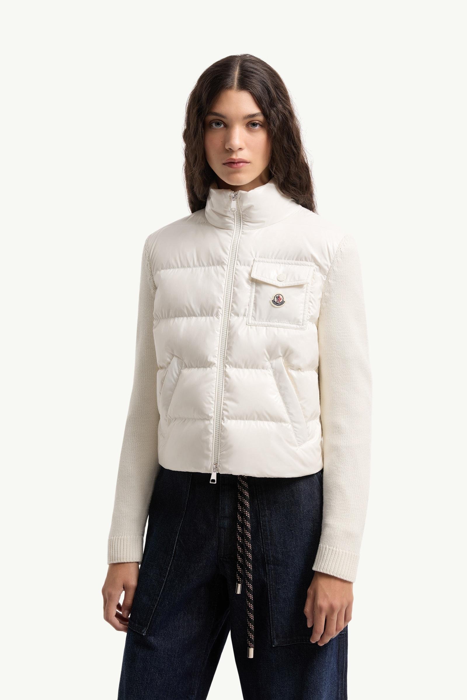 Padded Zip-Up Wool Cardigan - 图片 4