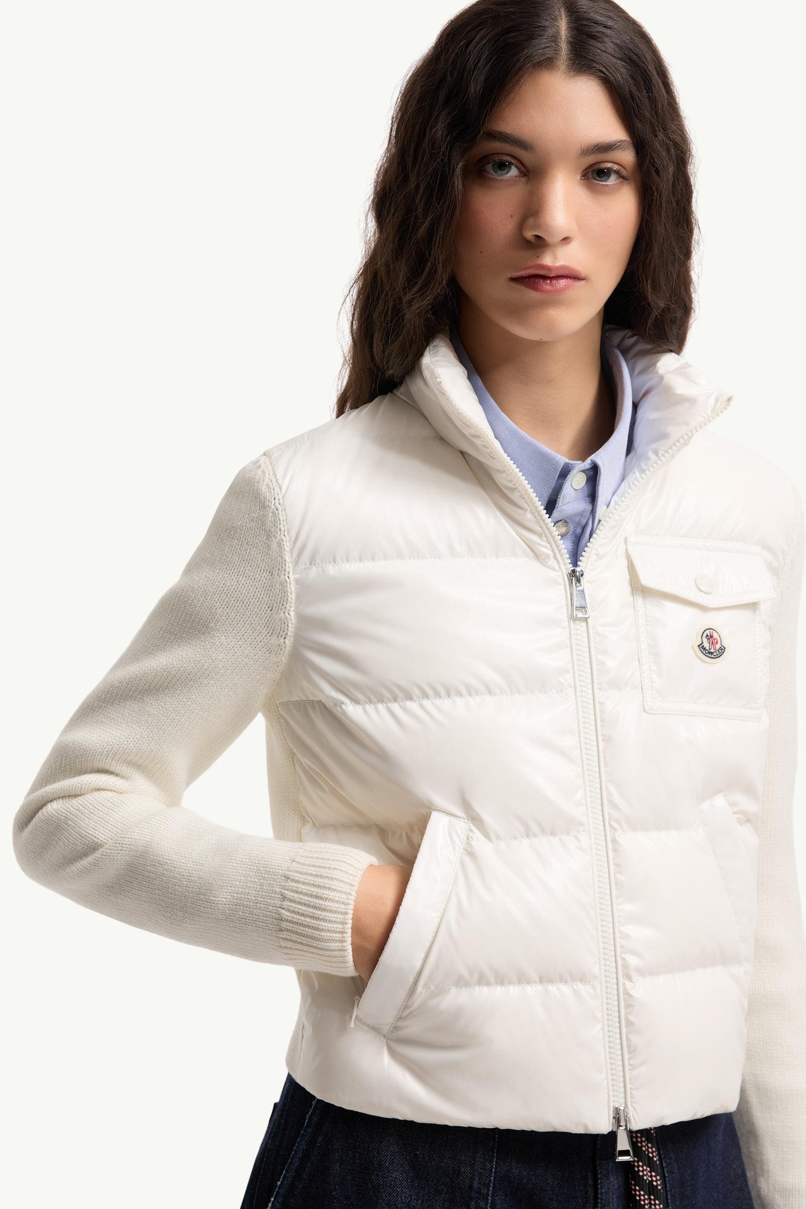 Padded Zip-Up Wool Cardigan - 图片 6
