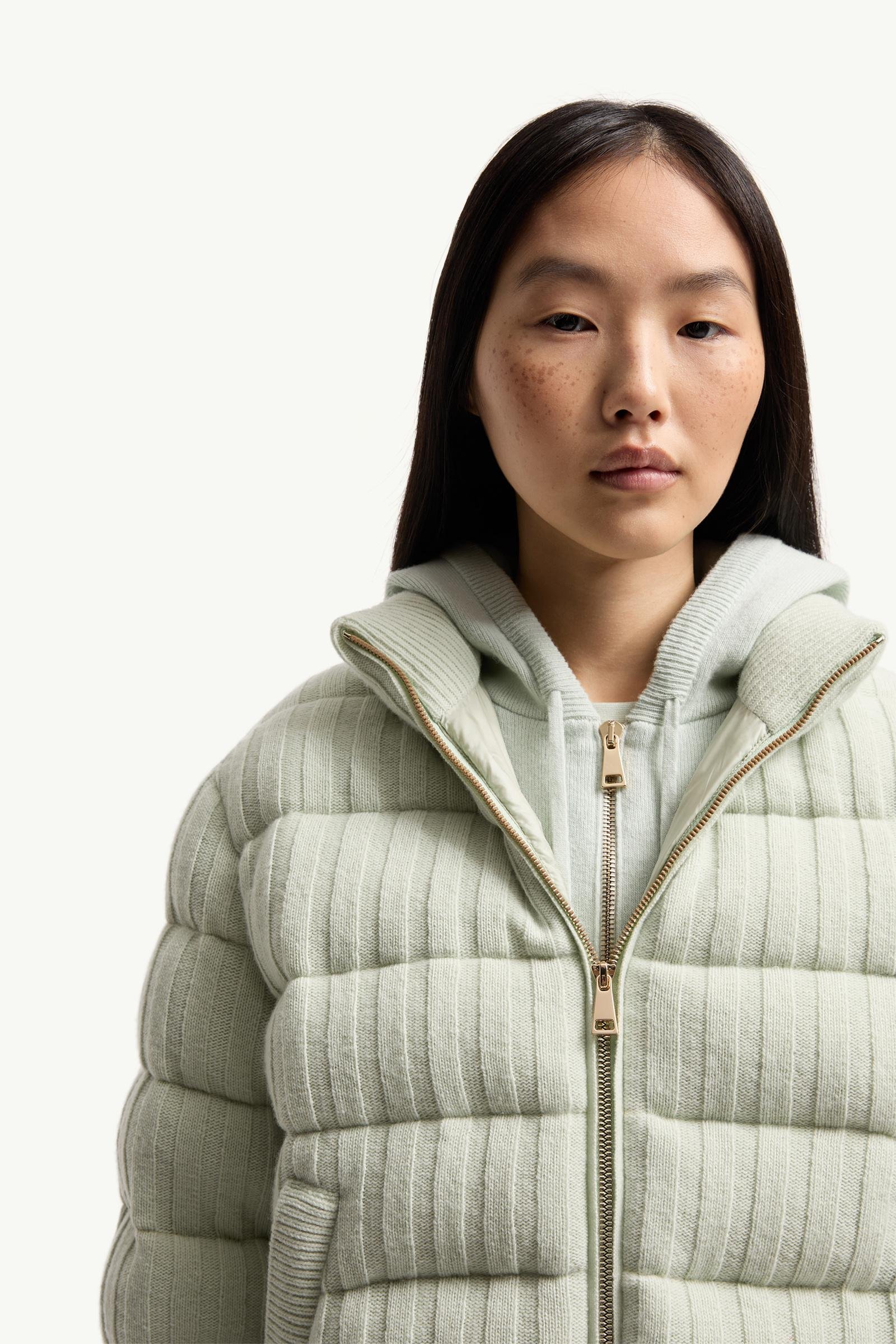 Wool & Cashmere Blend Padded Cardigan - 图片 6