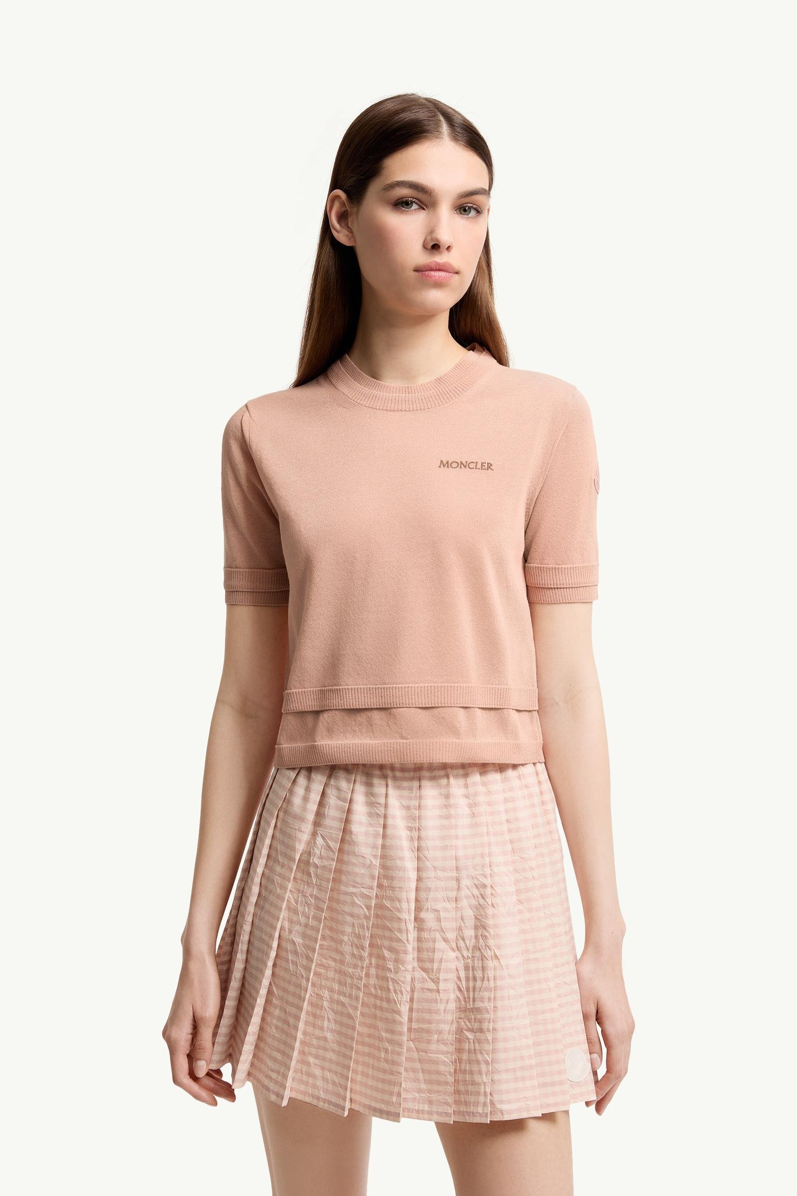 Double-Trimmed Cotton T-Shirt - 图片 4