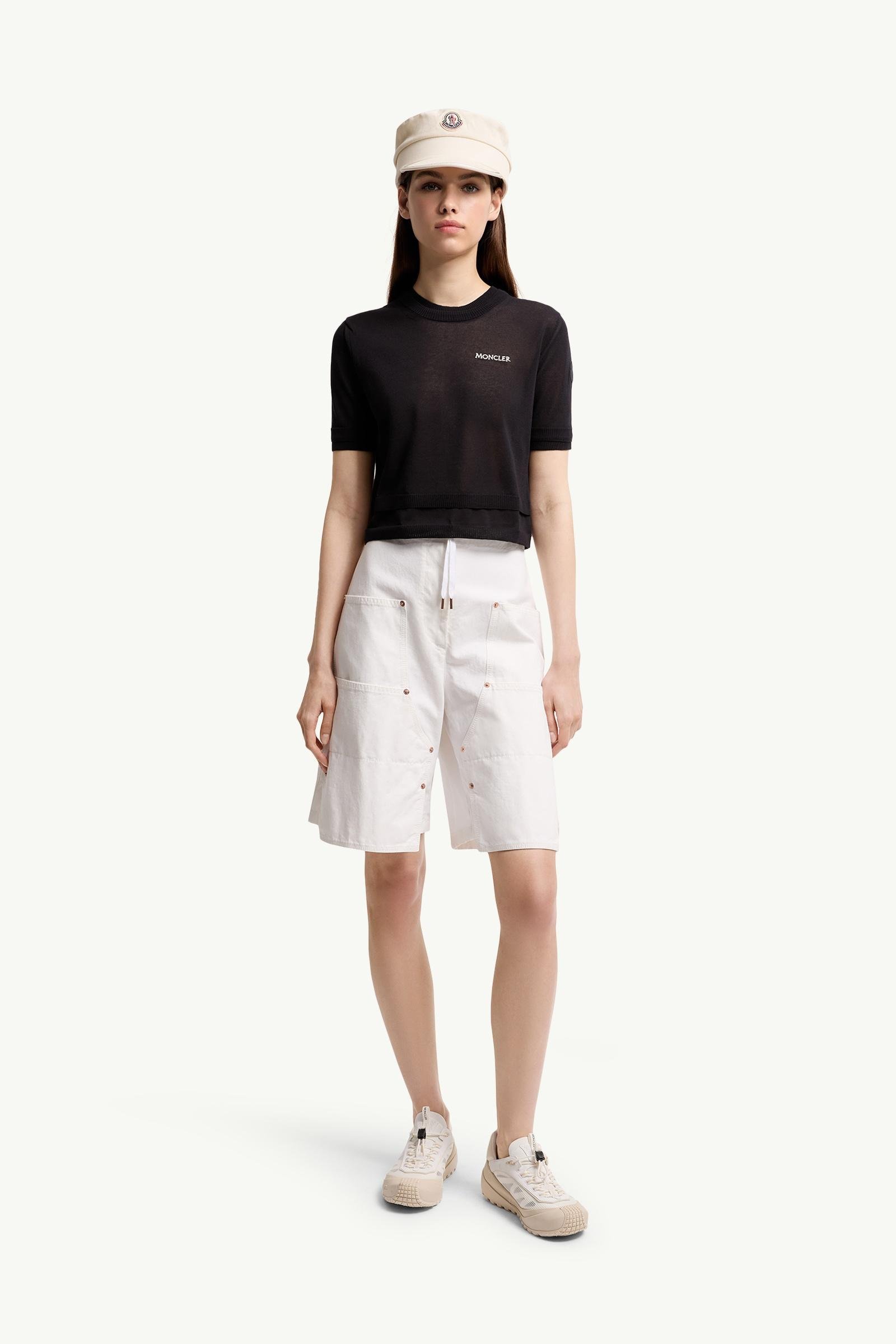 Double-Trimmed Cotton T-Shirt