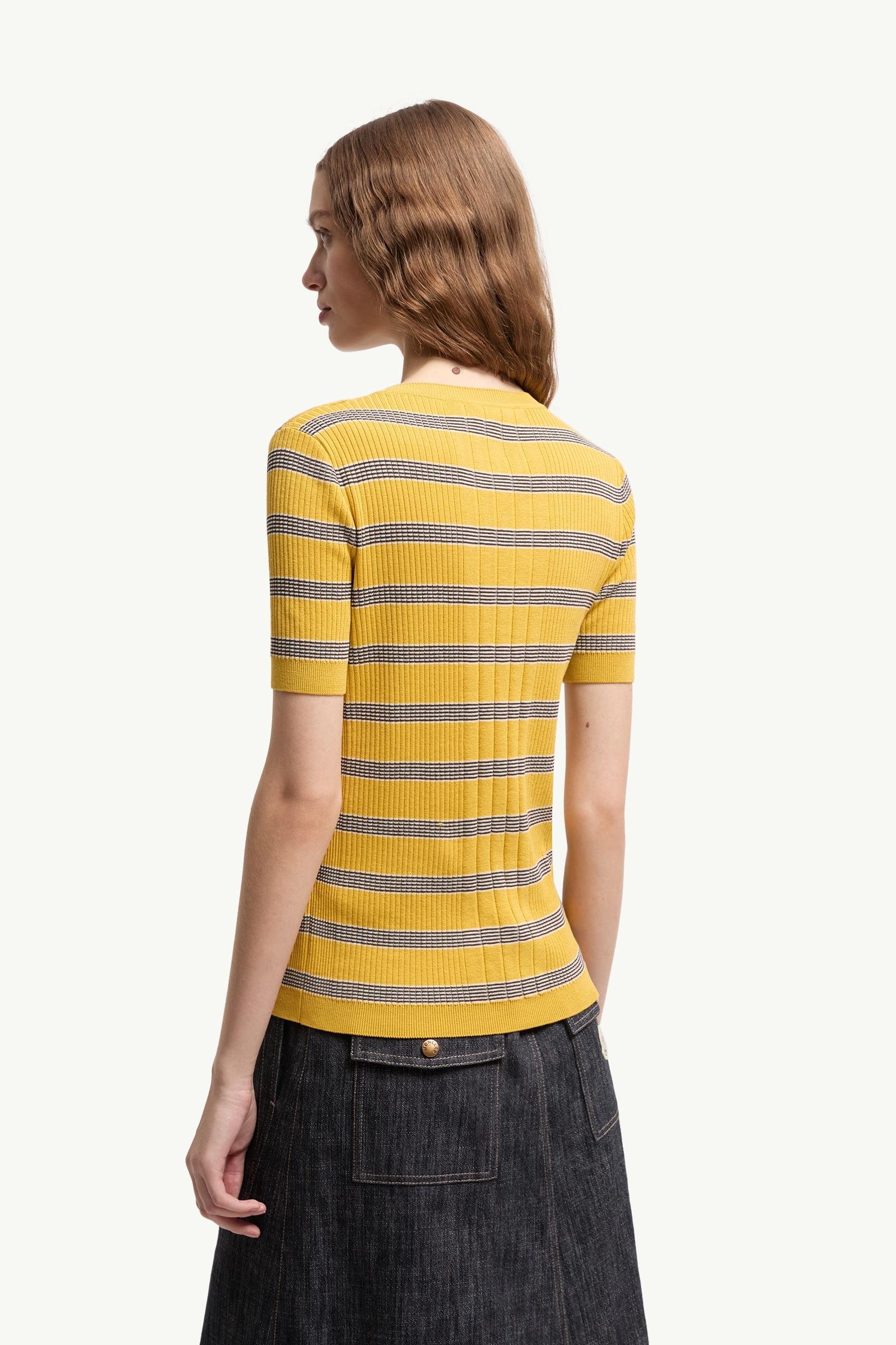 Striped Cotton T-Shirt - 图片 5