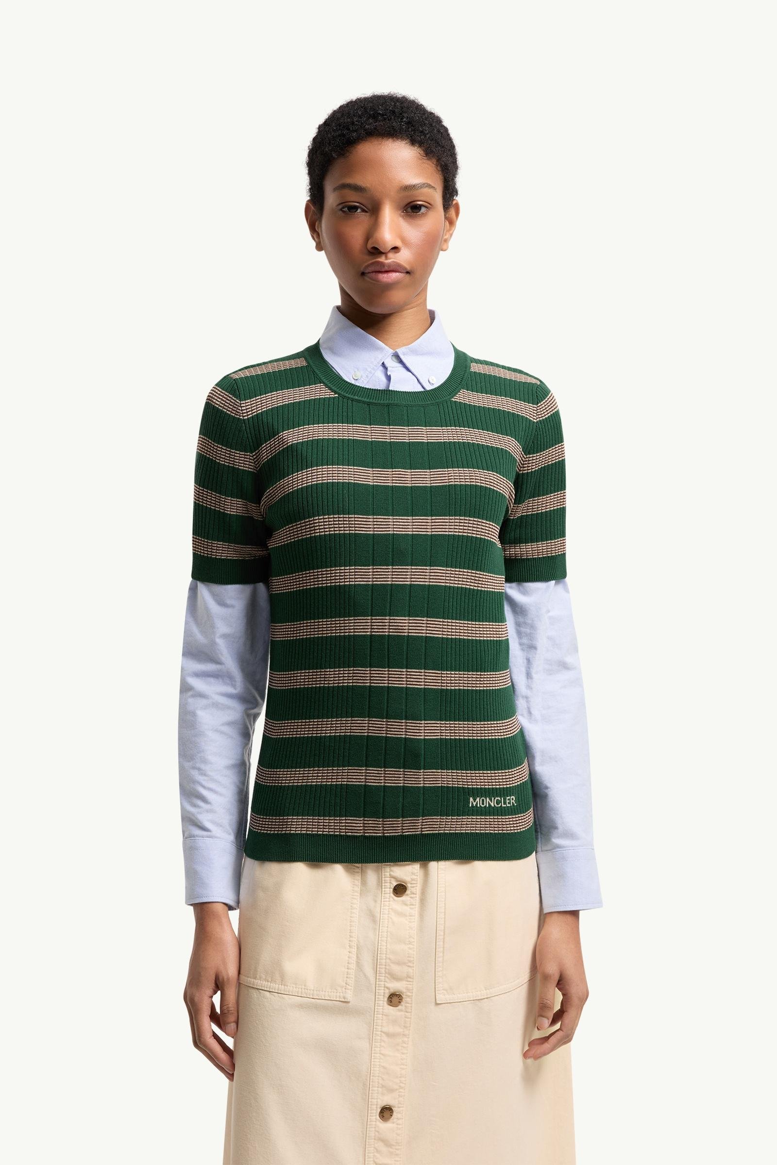 Striped Cotton T-Shirt - 图片 4