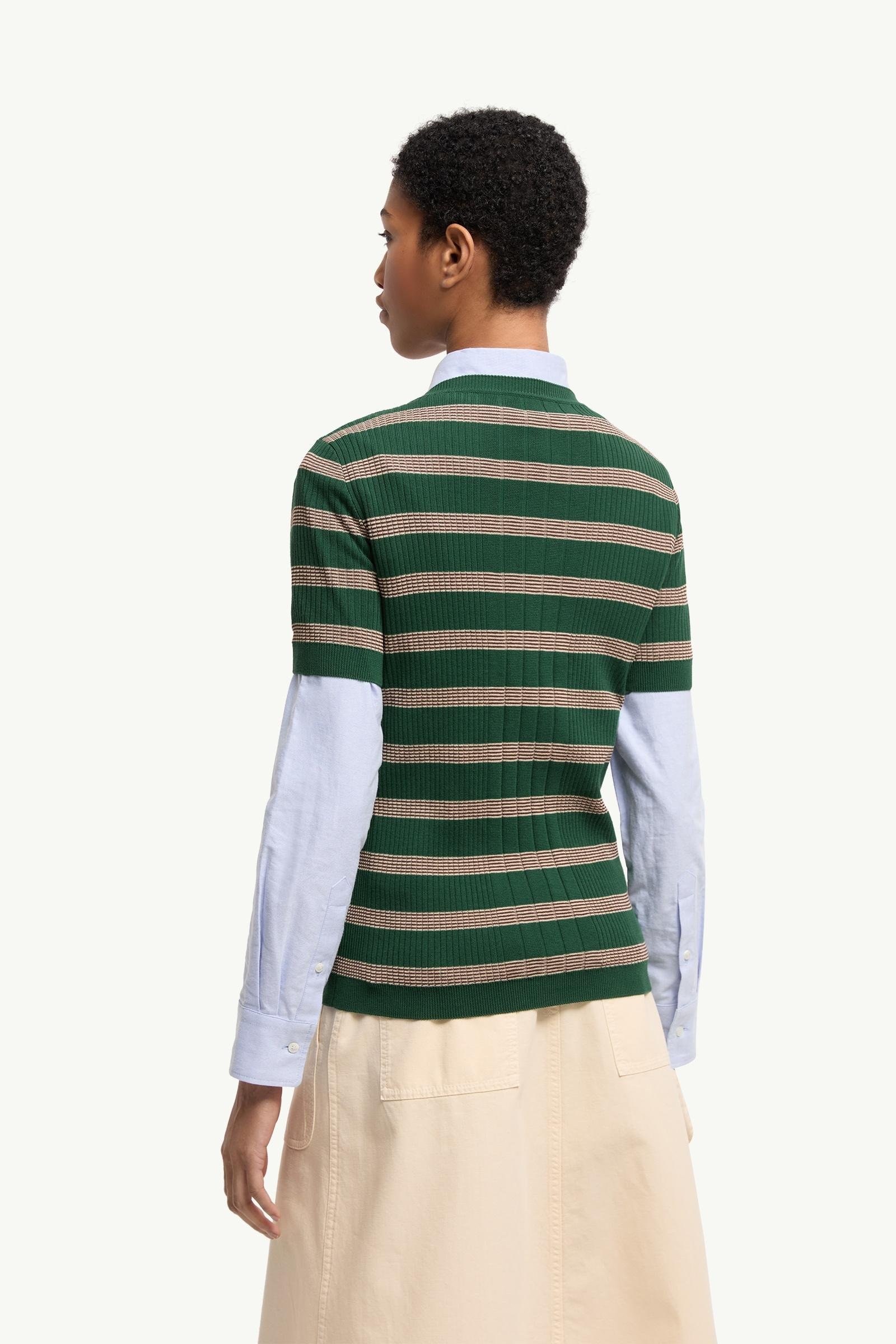Striped Cotton T-Shirt - 图片 5