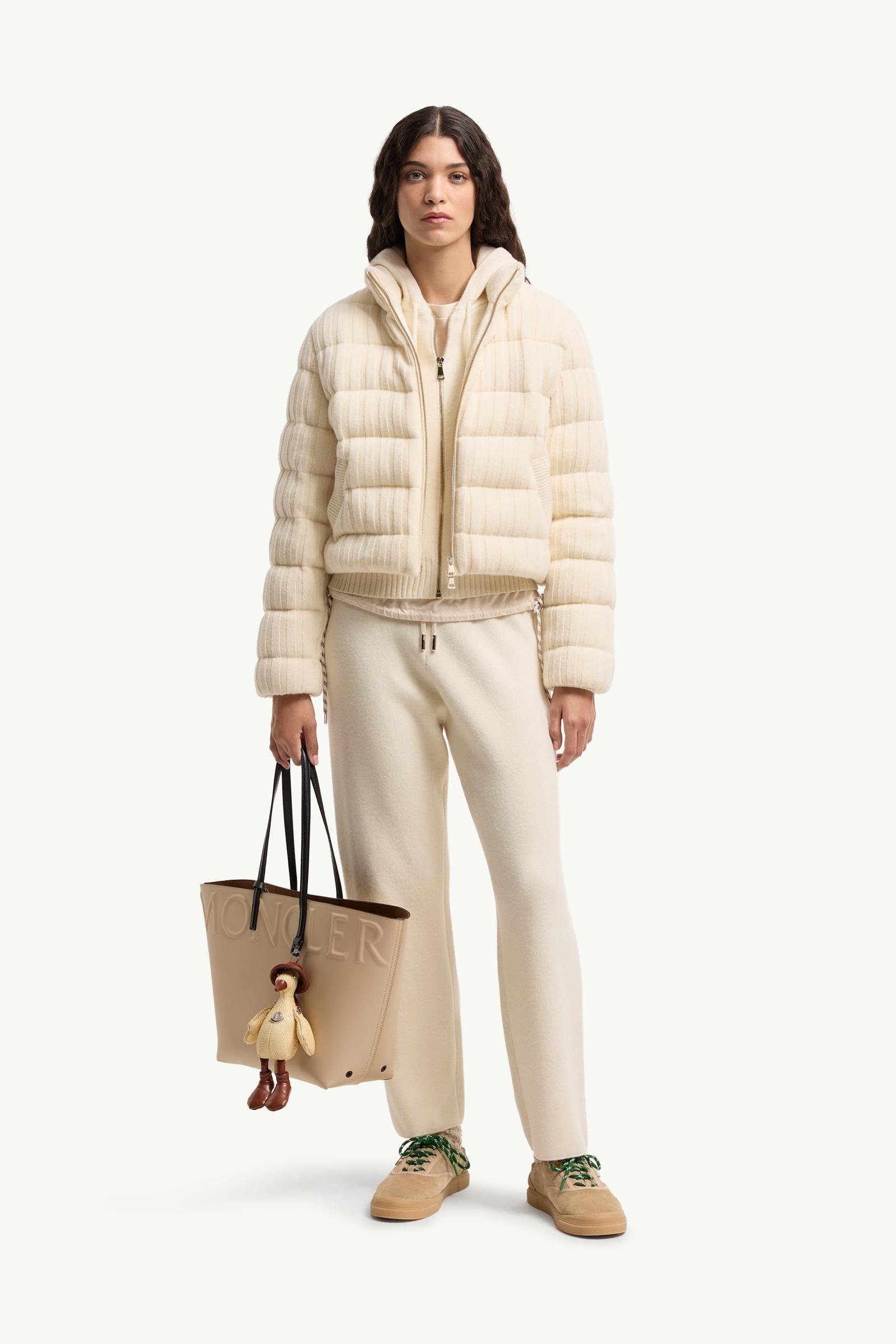 Wool & Cashmere Blend Cropped Jogging Trousers