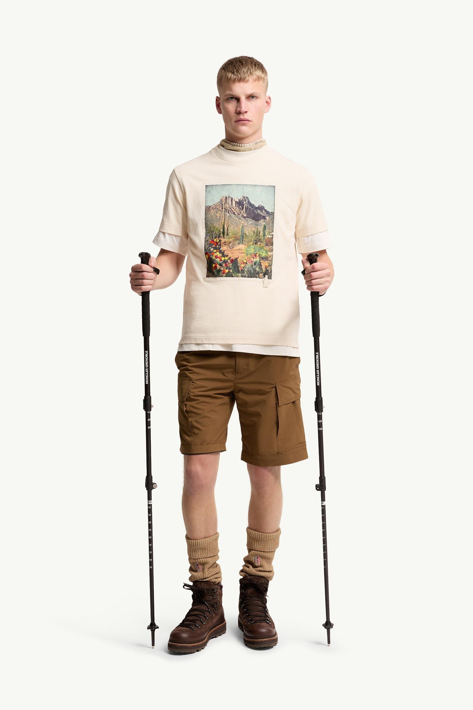 Landscape Print Cotton T-Shirt