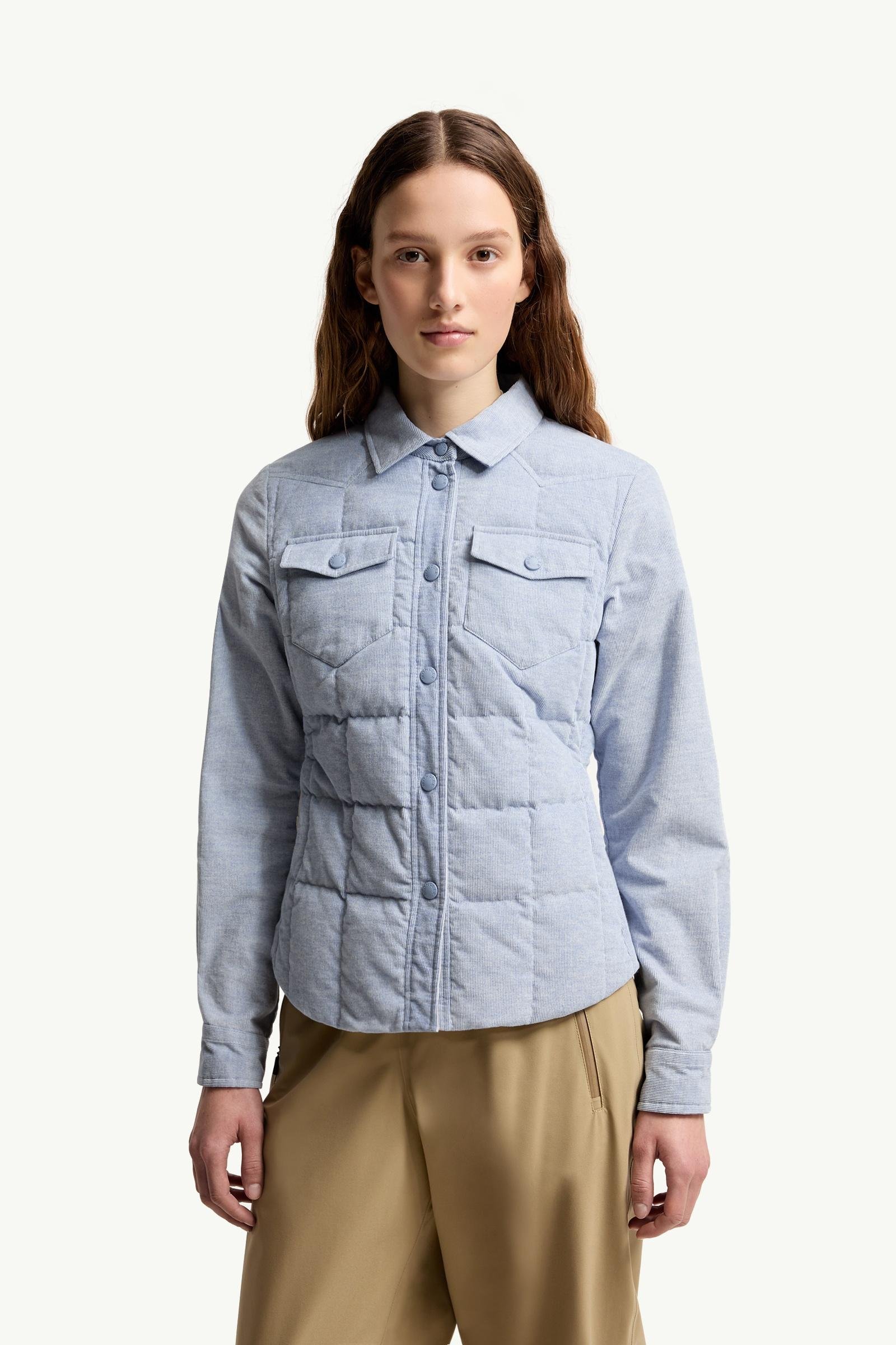 Nangy Corduroy Down Shirt Jacket - 图片 4
