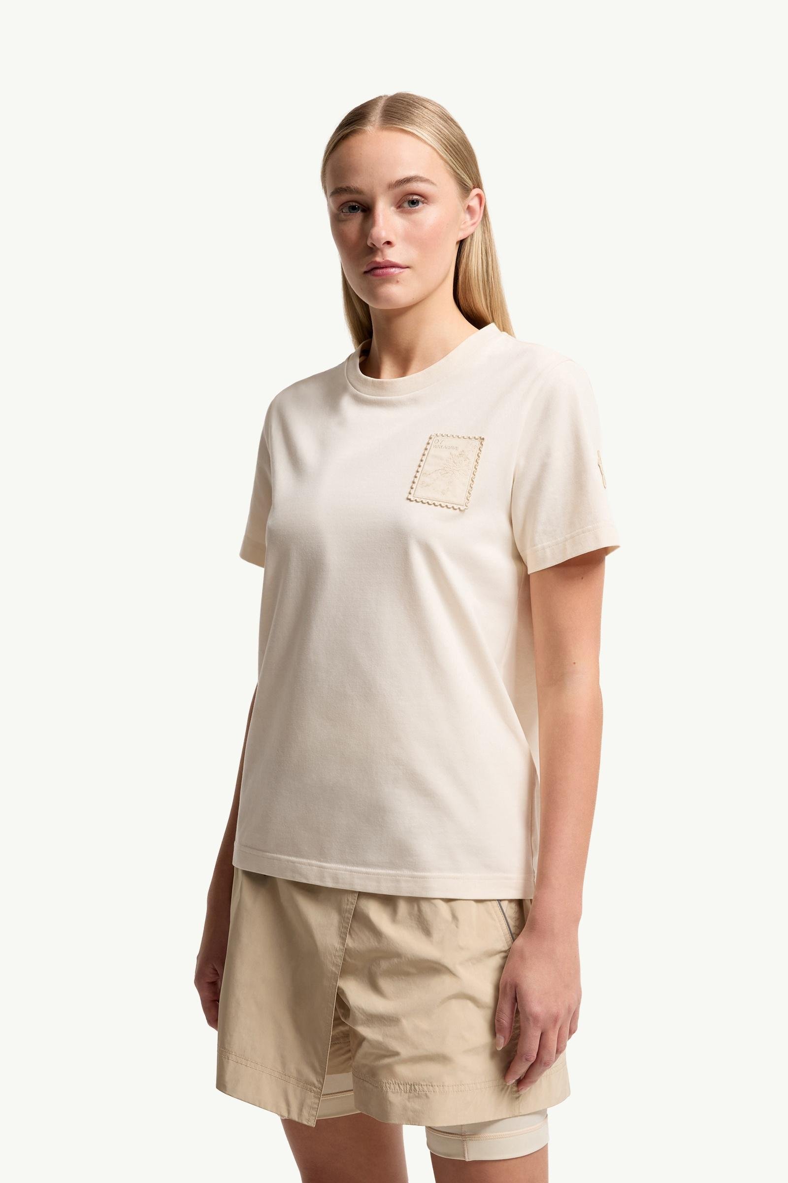 Botanical Patch Cotton Blend T-Shirt - 图片 4