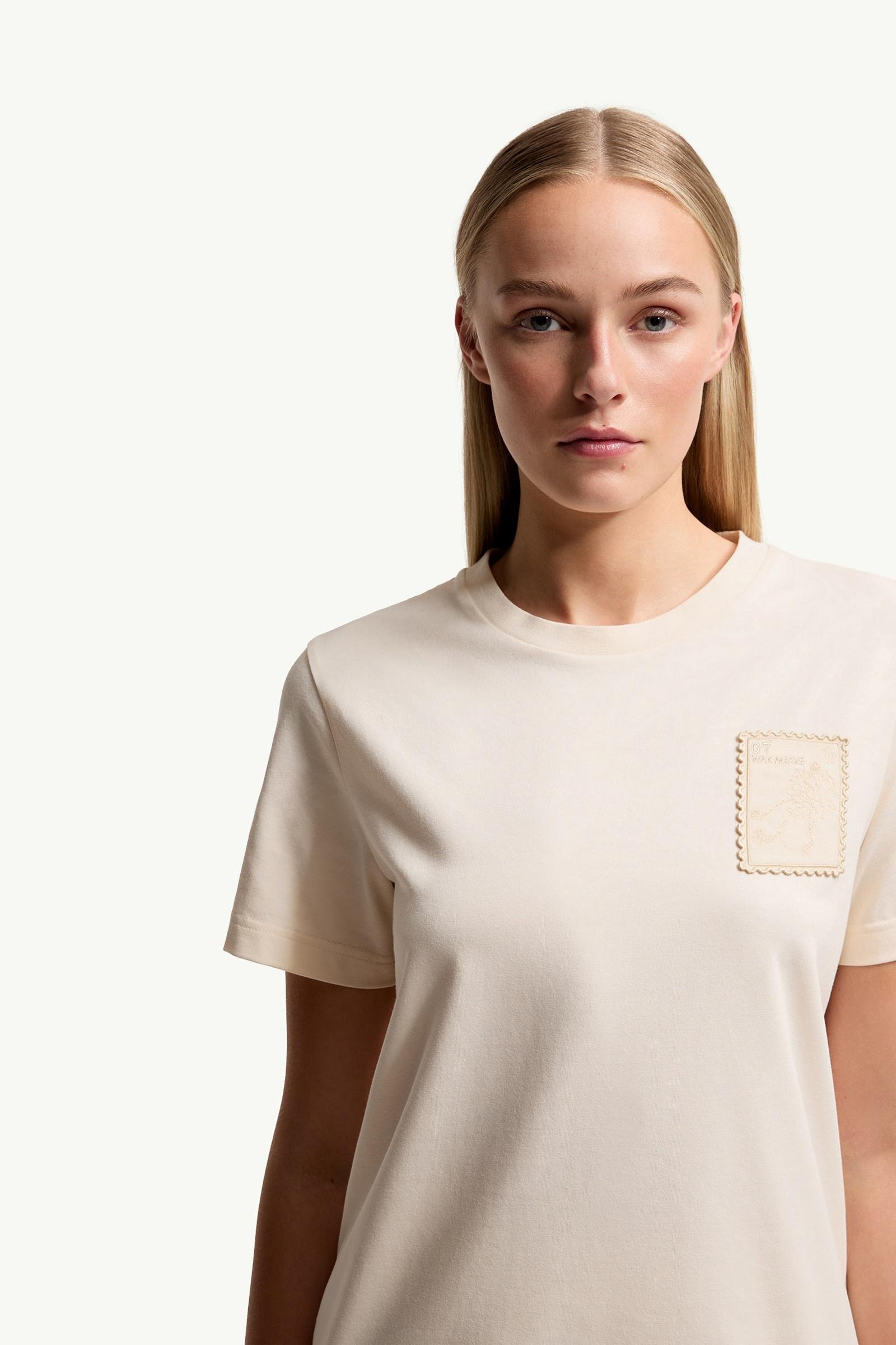 Botanical Patch Cotton Blend T-Shirt - 图片 6